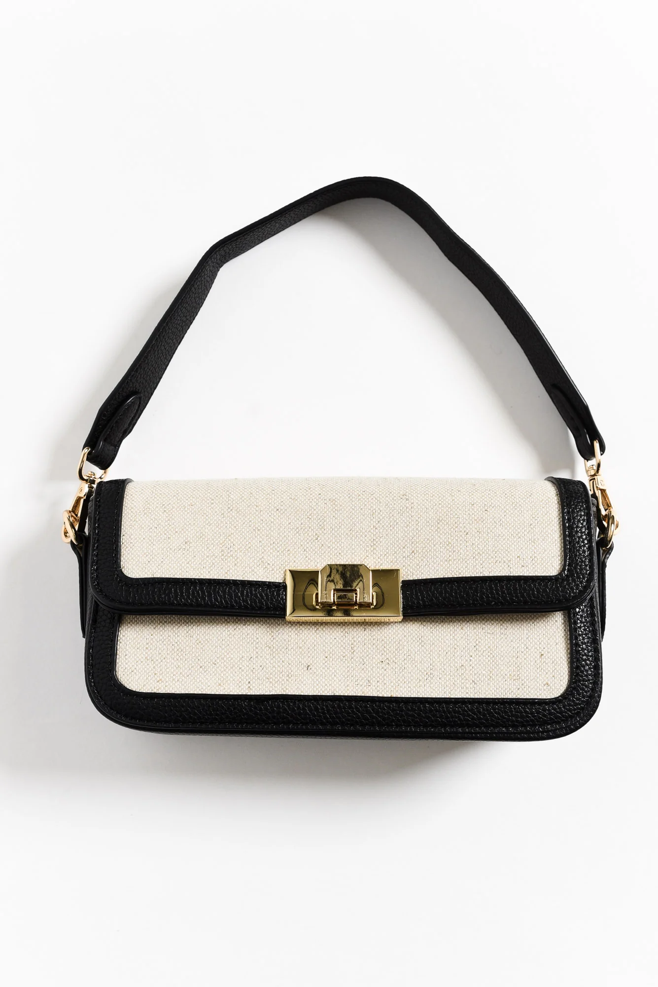 Abel Black Contrast Crossbody Bag - Image 4