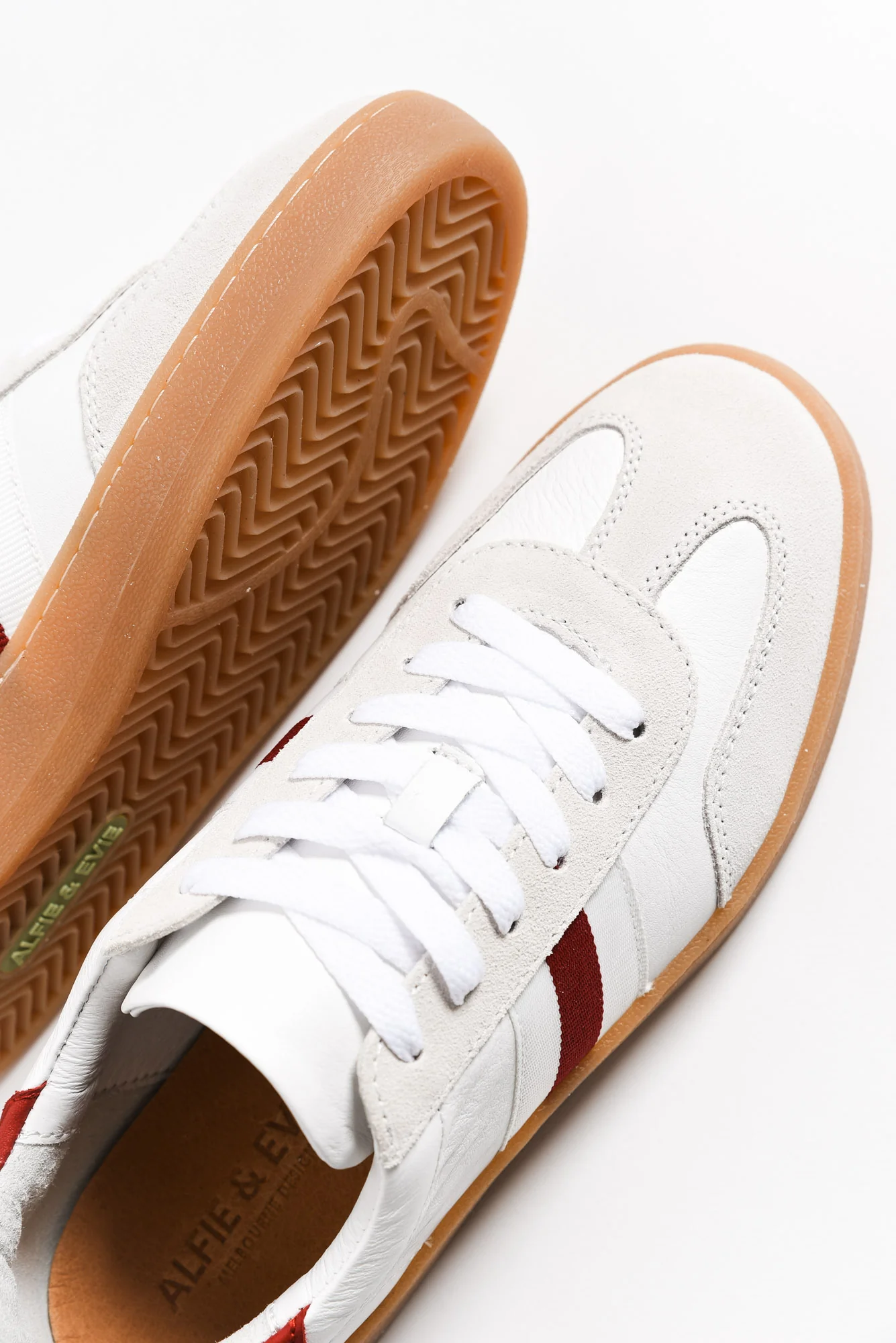 Aloha Red Stripe Suede Sneaker - Image 3