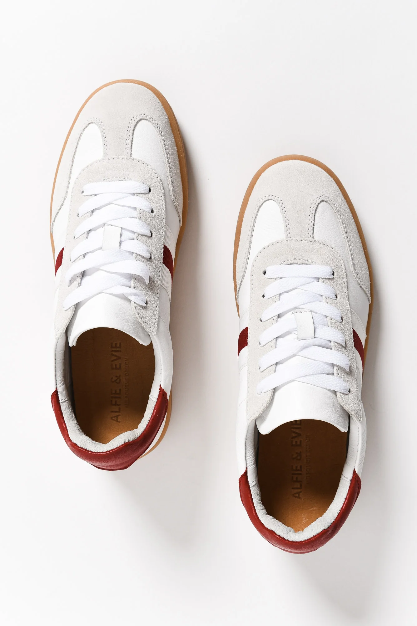 Aloha Red Stripe Suede Sneaker - Image 4