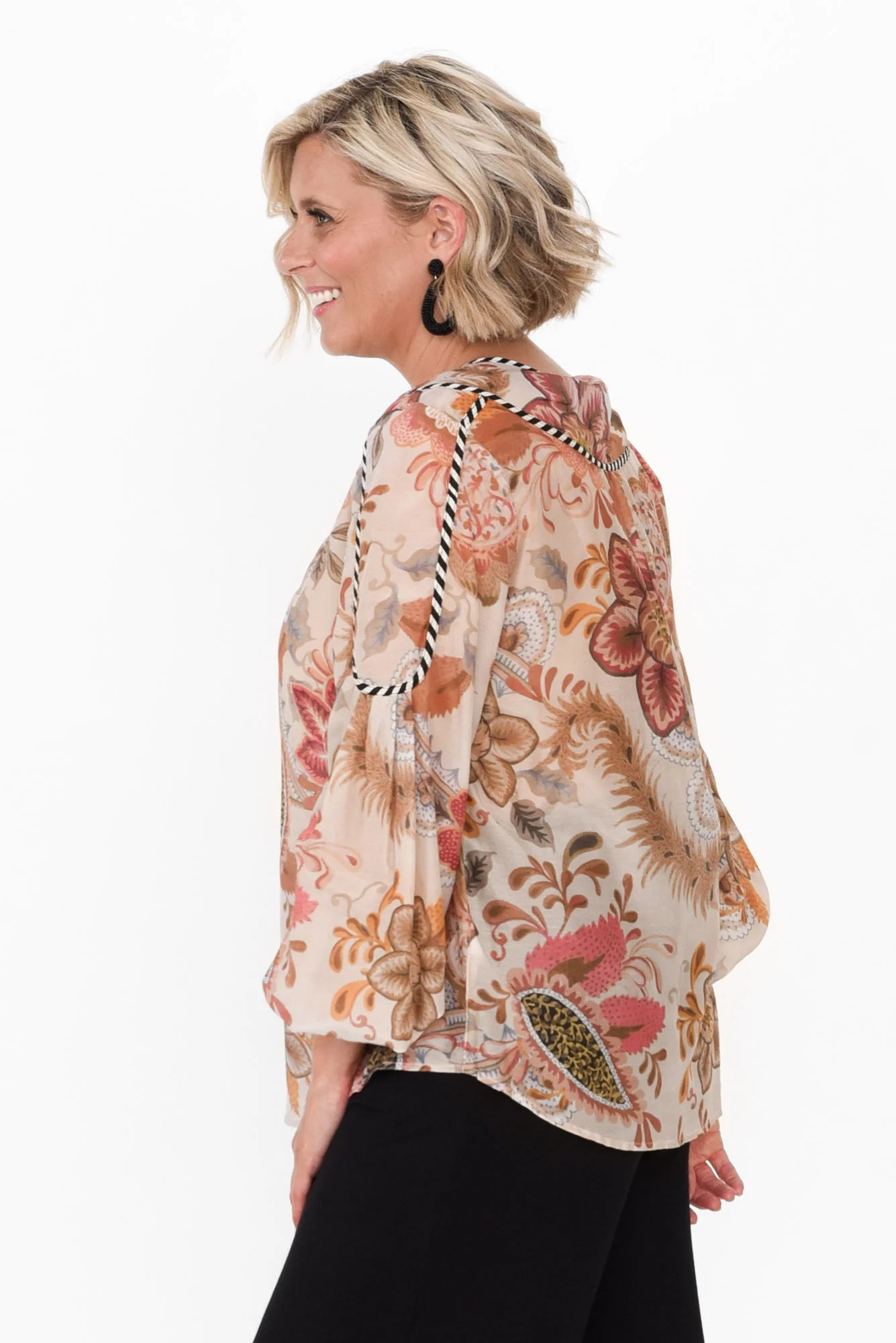Altair Aries Floral Cotton Silk Shirt - Image 3