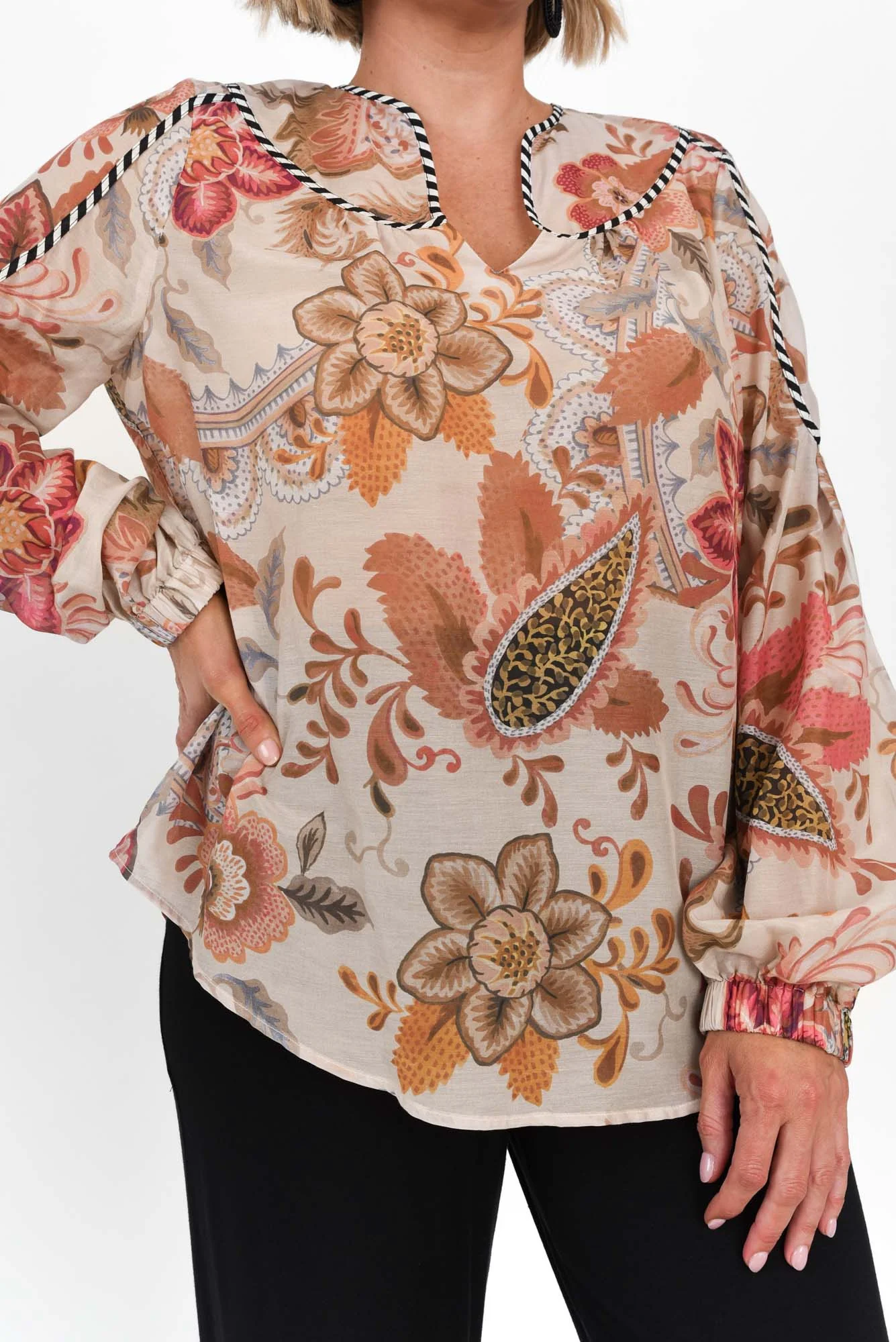Altair Aries Floral Cotton Silk Shirt - Image 5