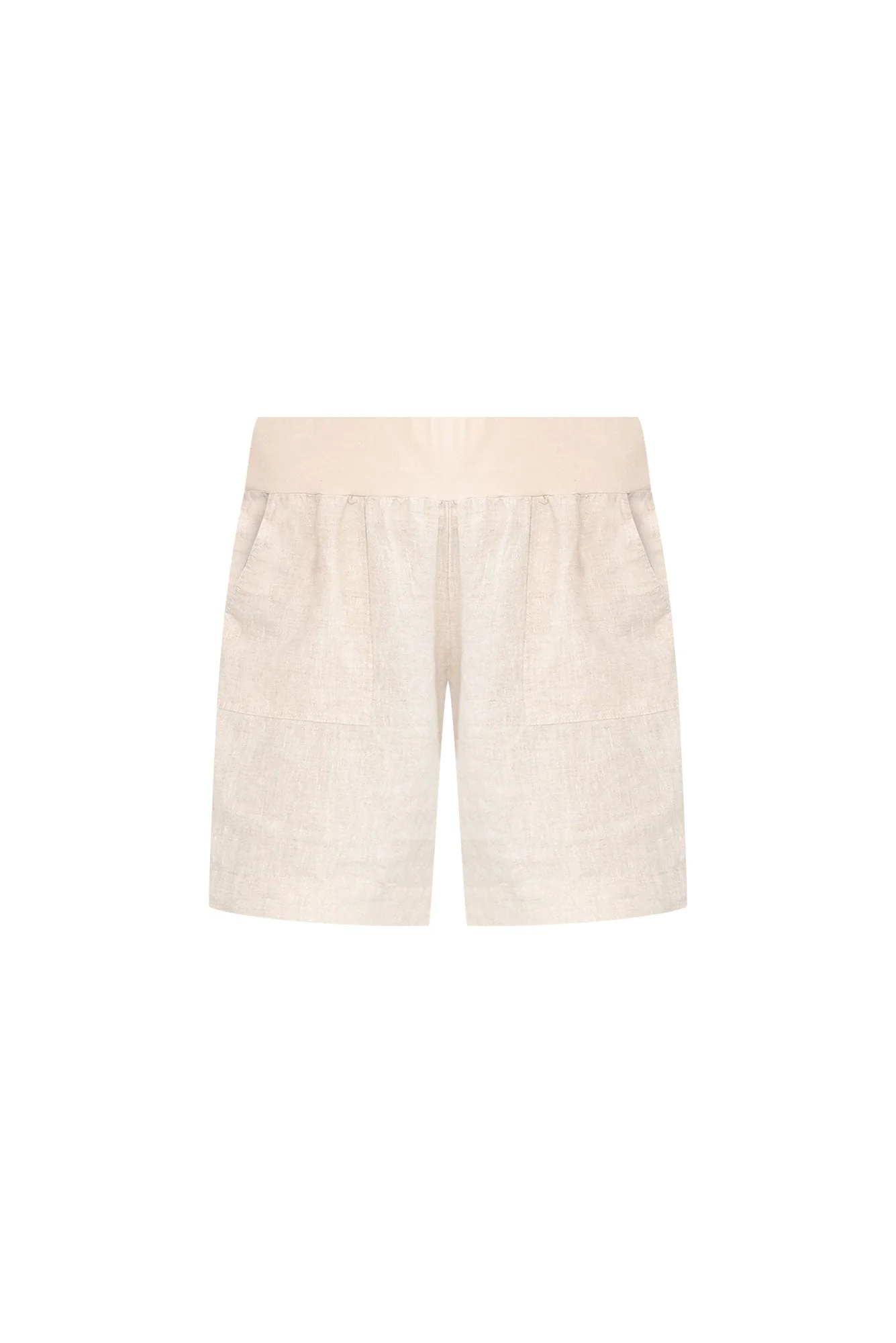 Aster Natural Linen Shorts - Image 7