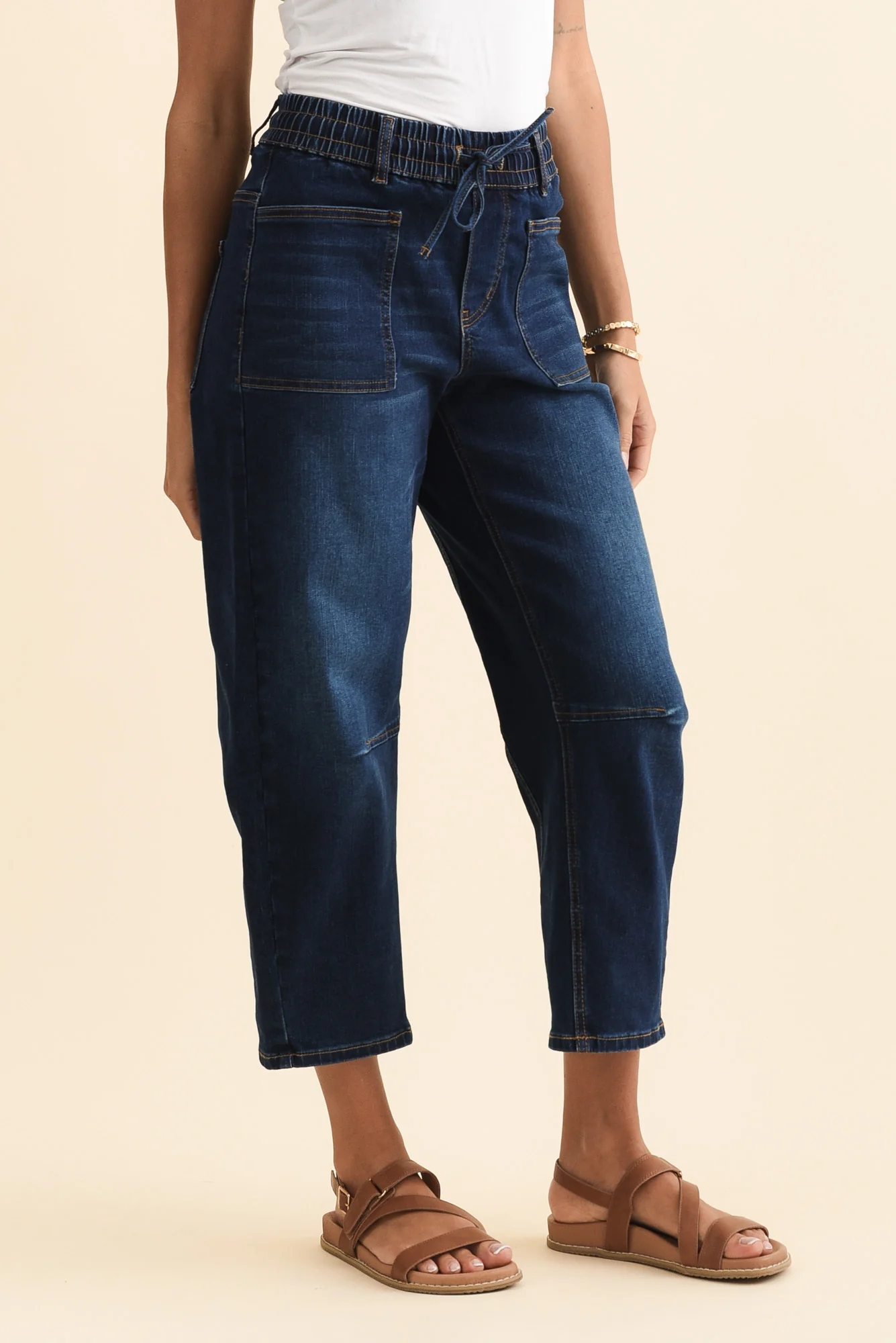 BB Barrel Dark Blue Jeans - Image 3