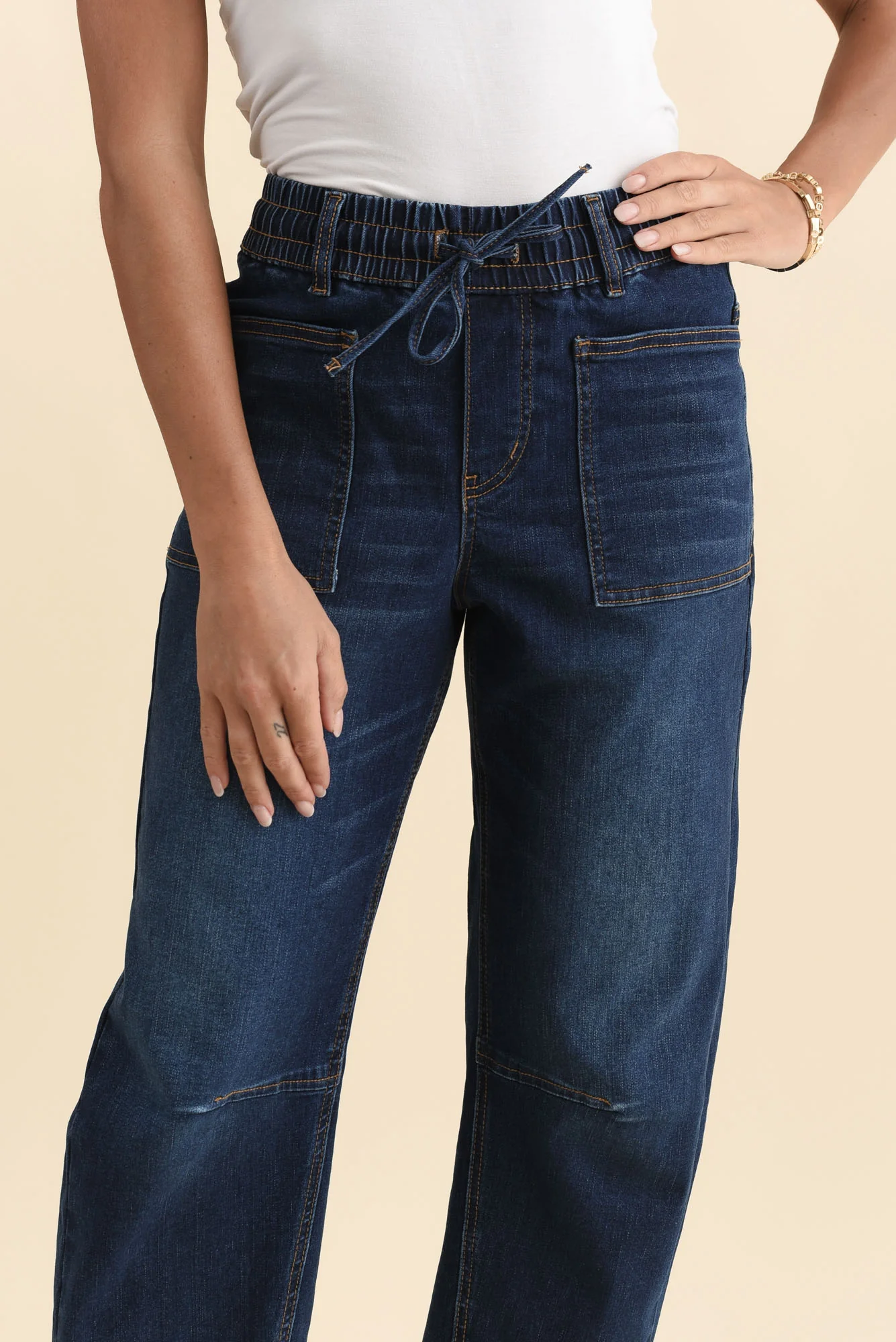 BB Barrel Dark Blue Jeans - Image 5
