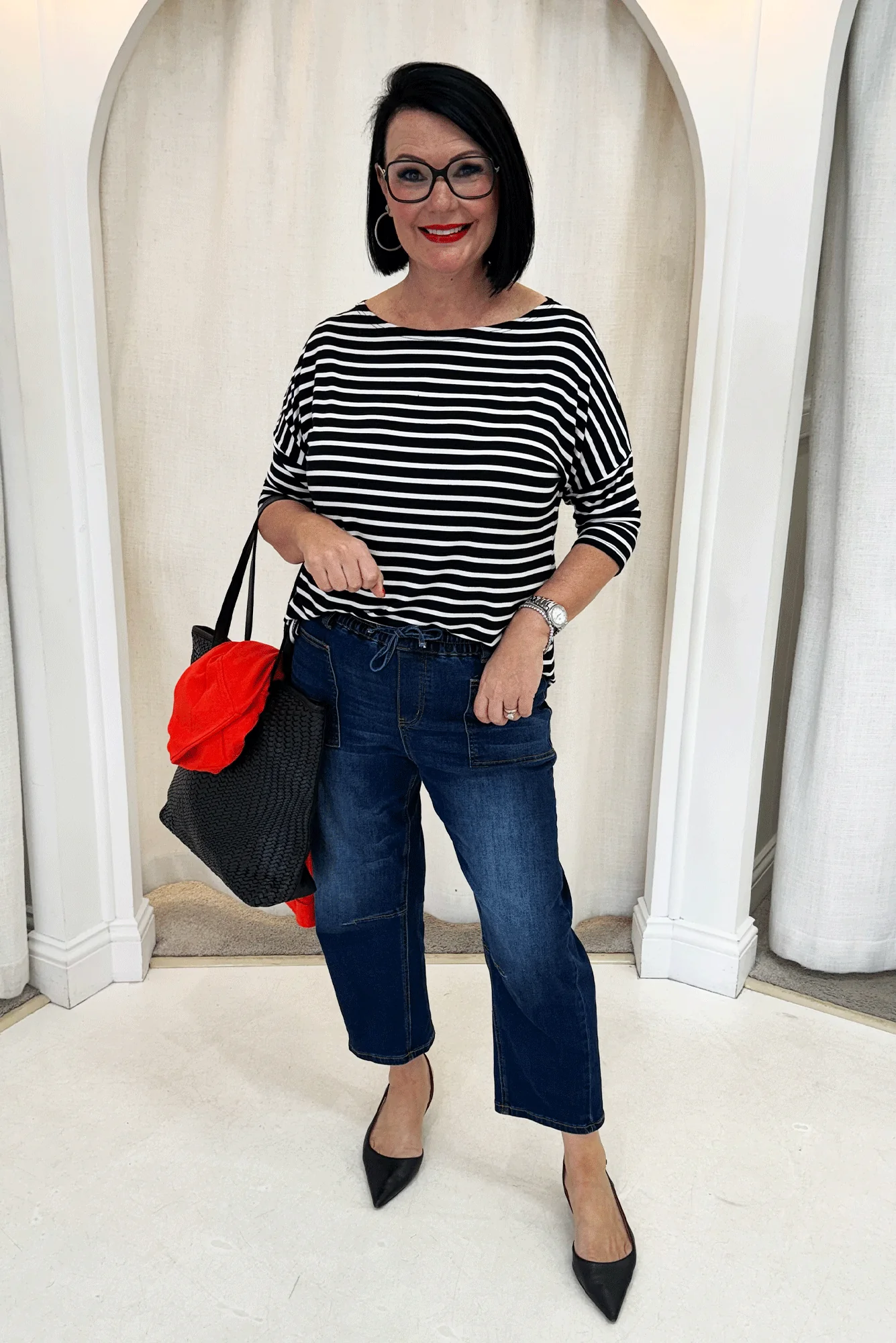 BB Barrel Dark Blue Jeans - Image 7