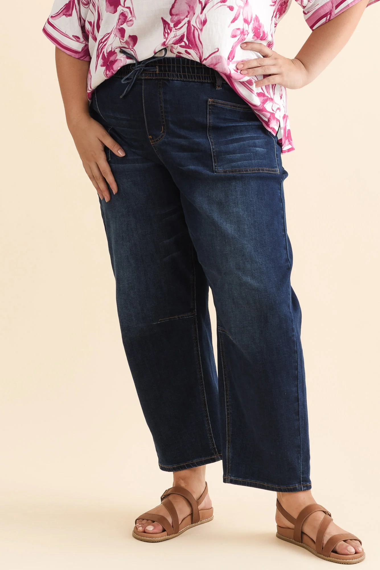 BB Barrel Dark Blue Jeans - Image 8