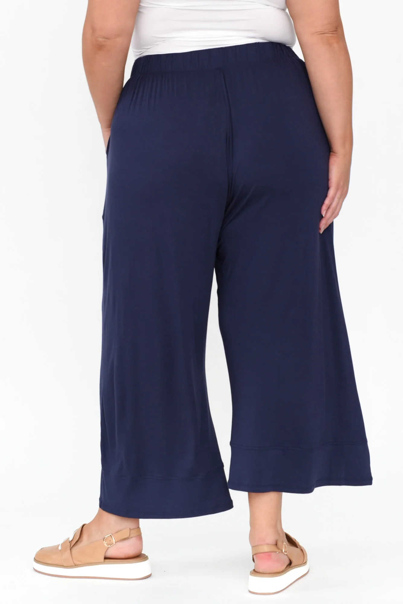 Bianca Navy Relaxed Pants - Image 10