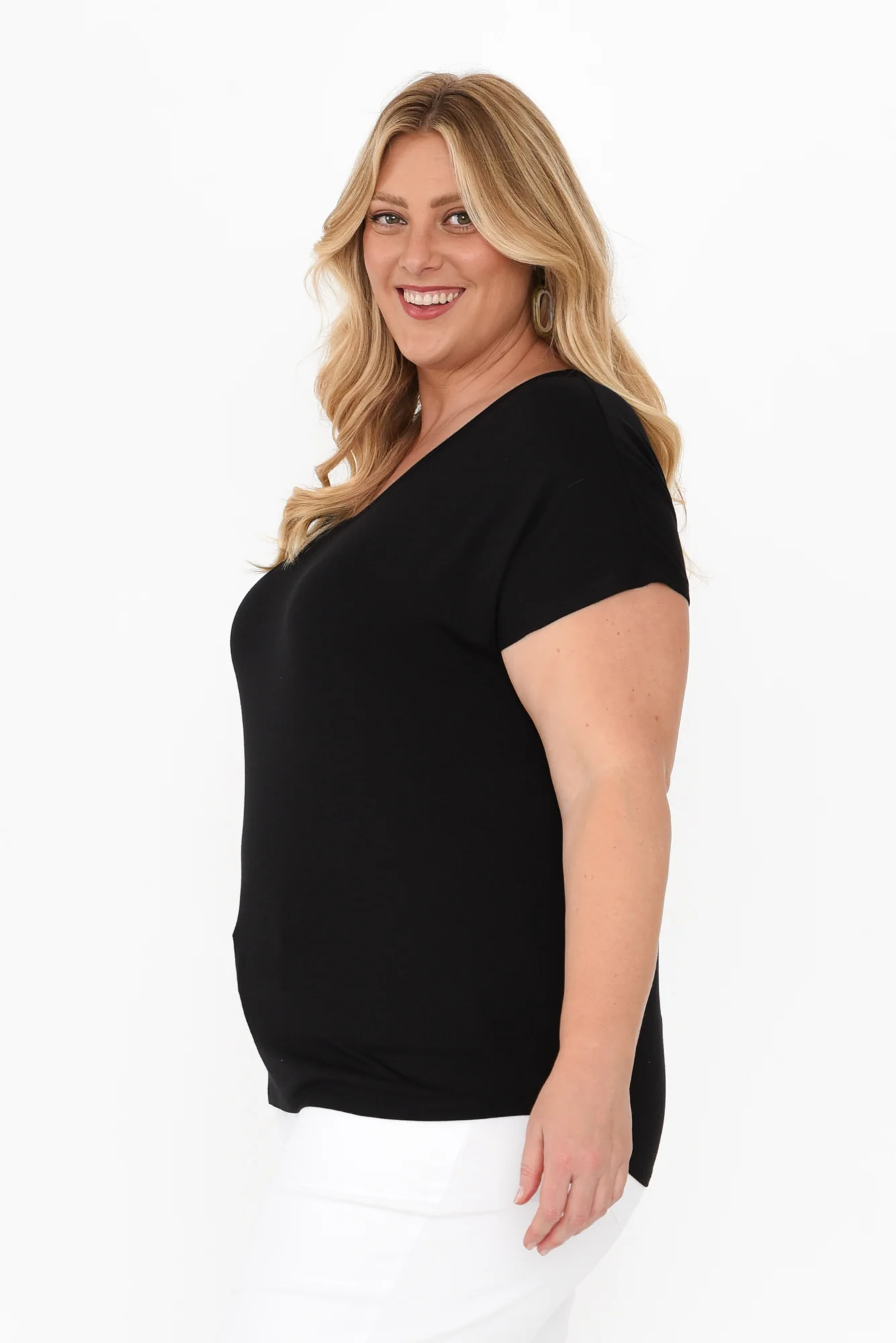 Eadie Black Bamboo Top - Image 10