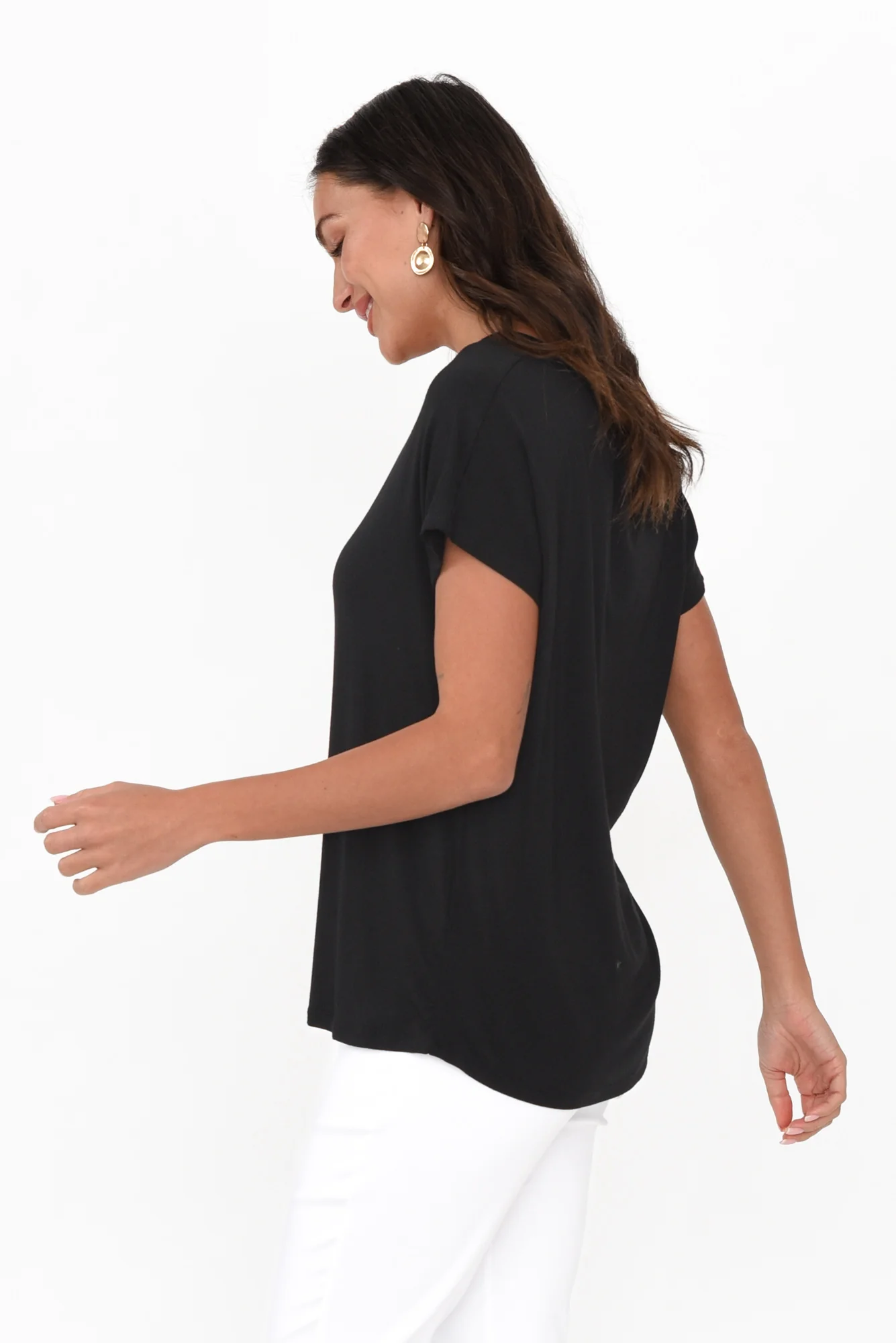 Eadie Black Bamboo Top - Image 5