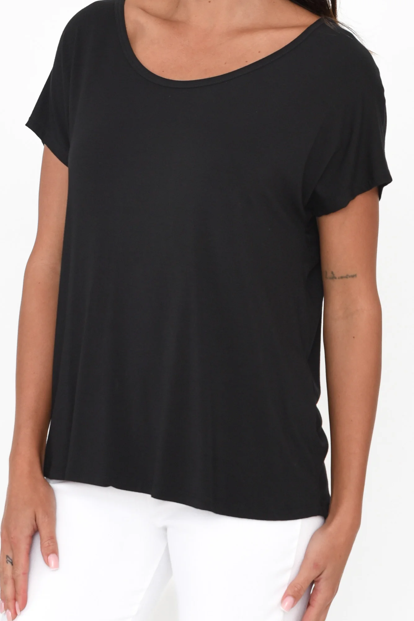 Eadie Black Bamboo Top - Image 7