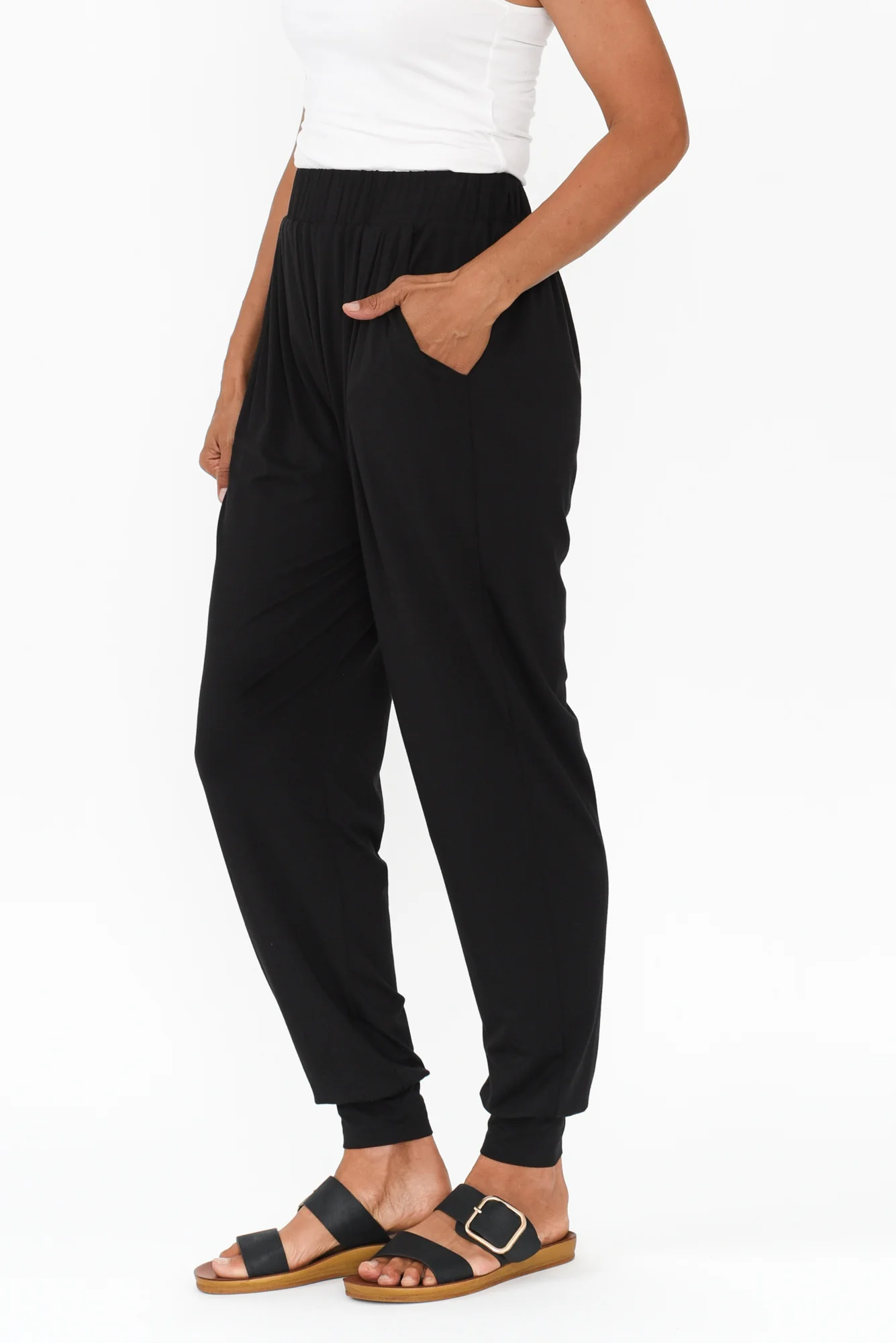 Black Bamboo Everyday Pants - Image 4