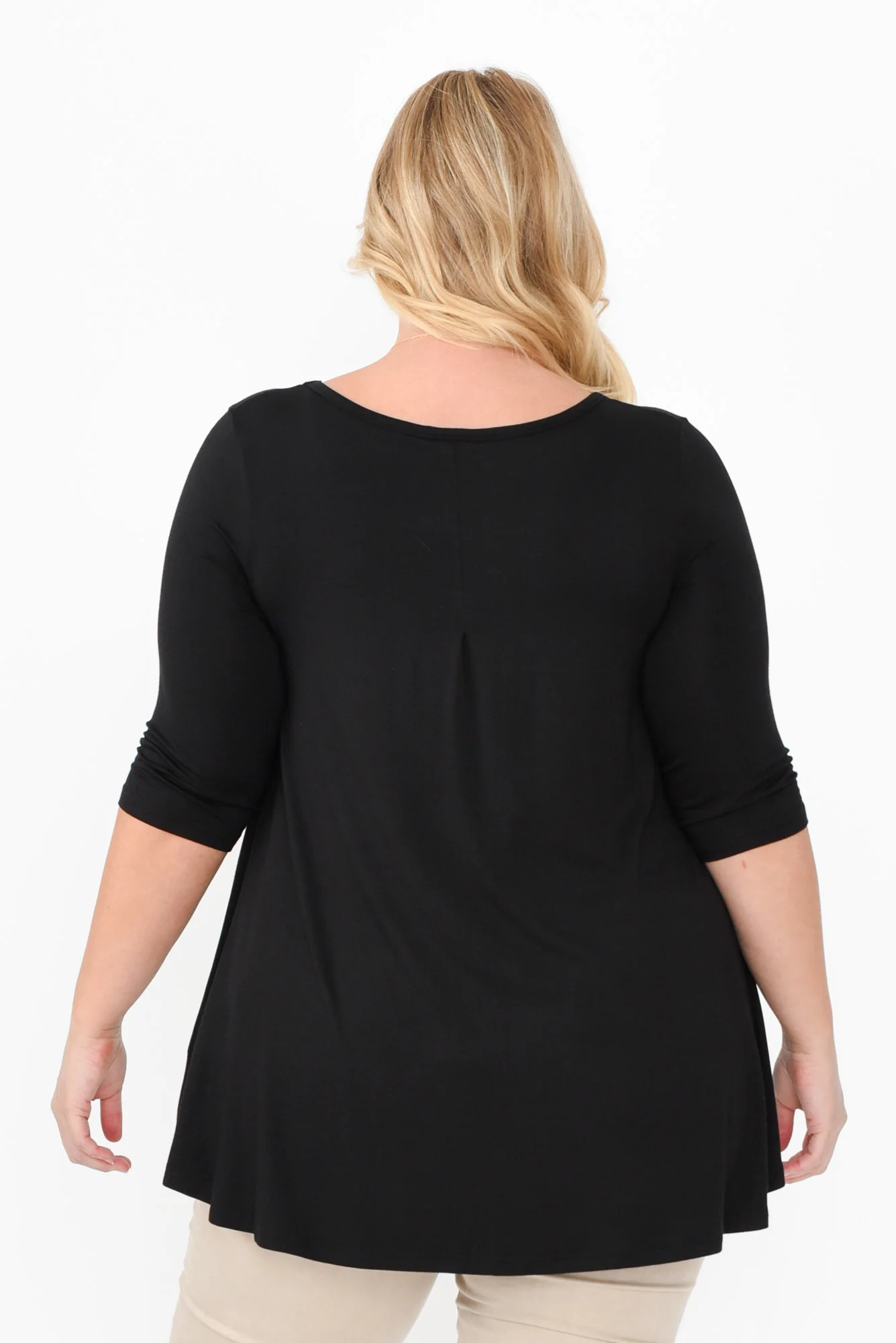 Black Bamboo Hi Lo Hem Top - Image 10