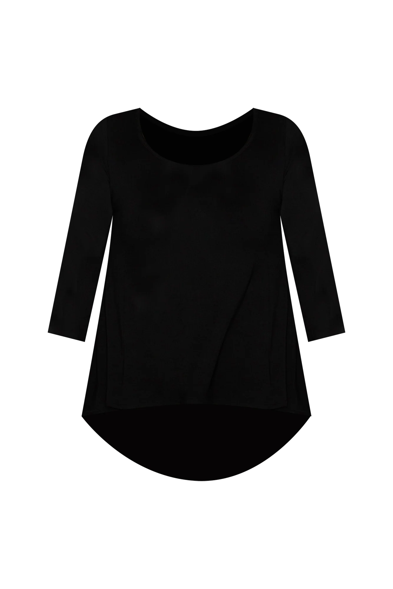 Black Bamboo Hi Lo Hem Top - Image 4