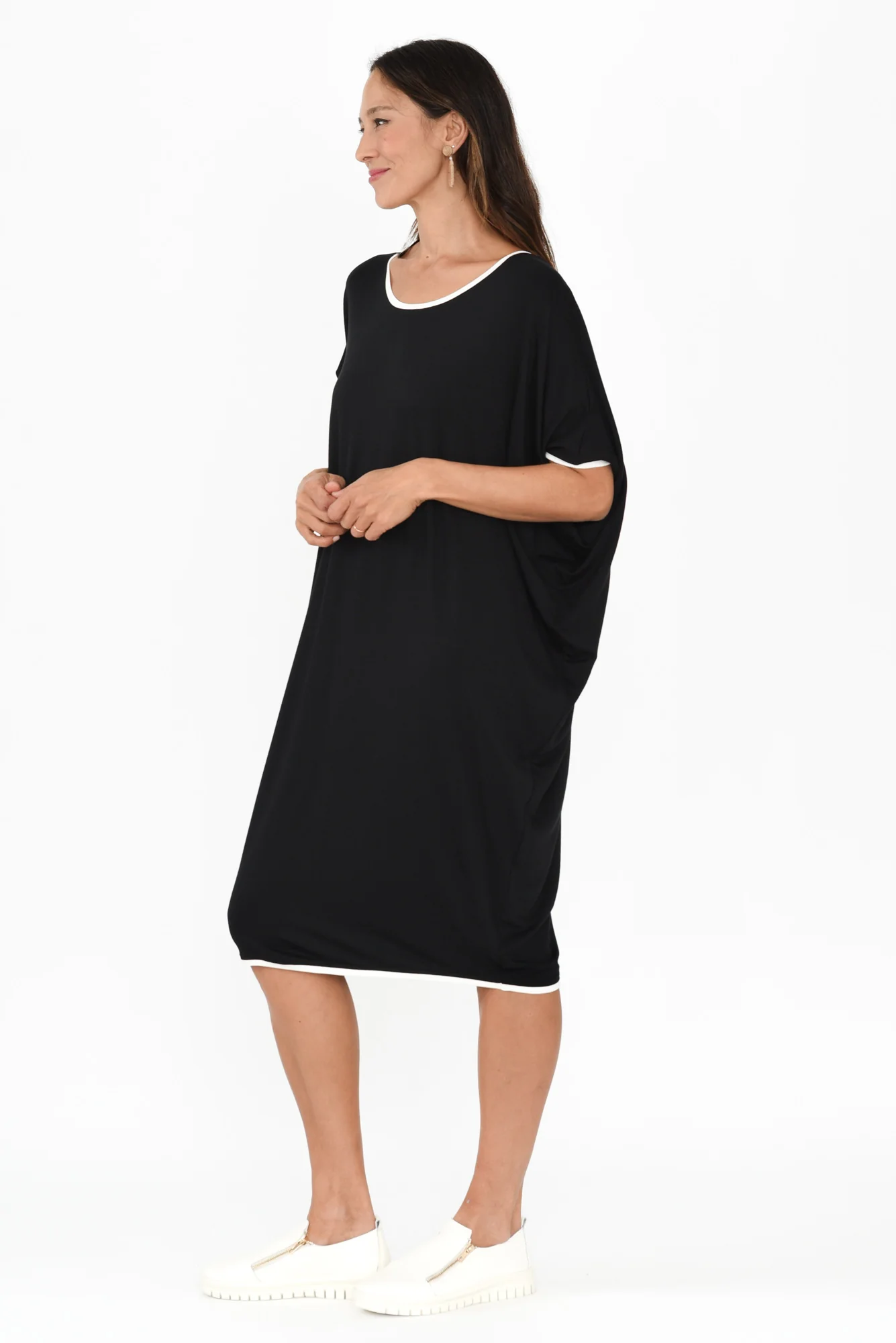 Black Contrast Maui Dress - Image 5