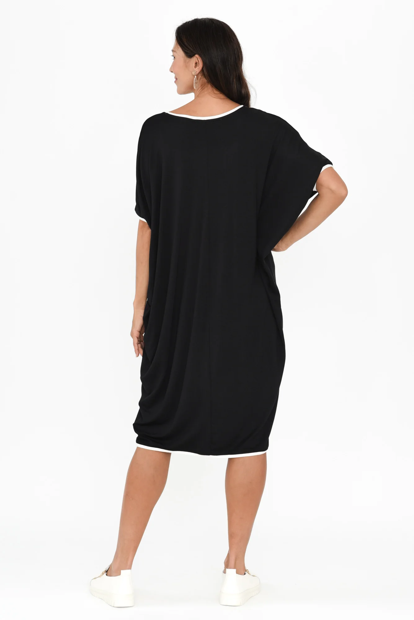 Black Contrast Maui Dress - Image 6