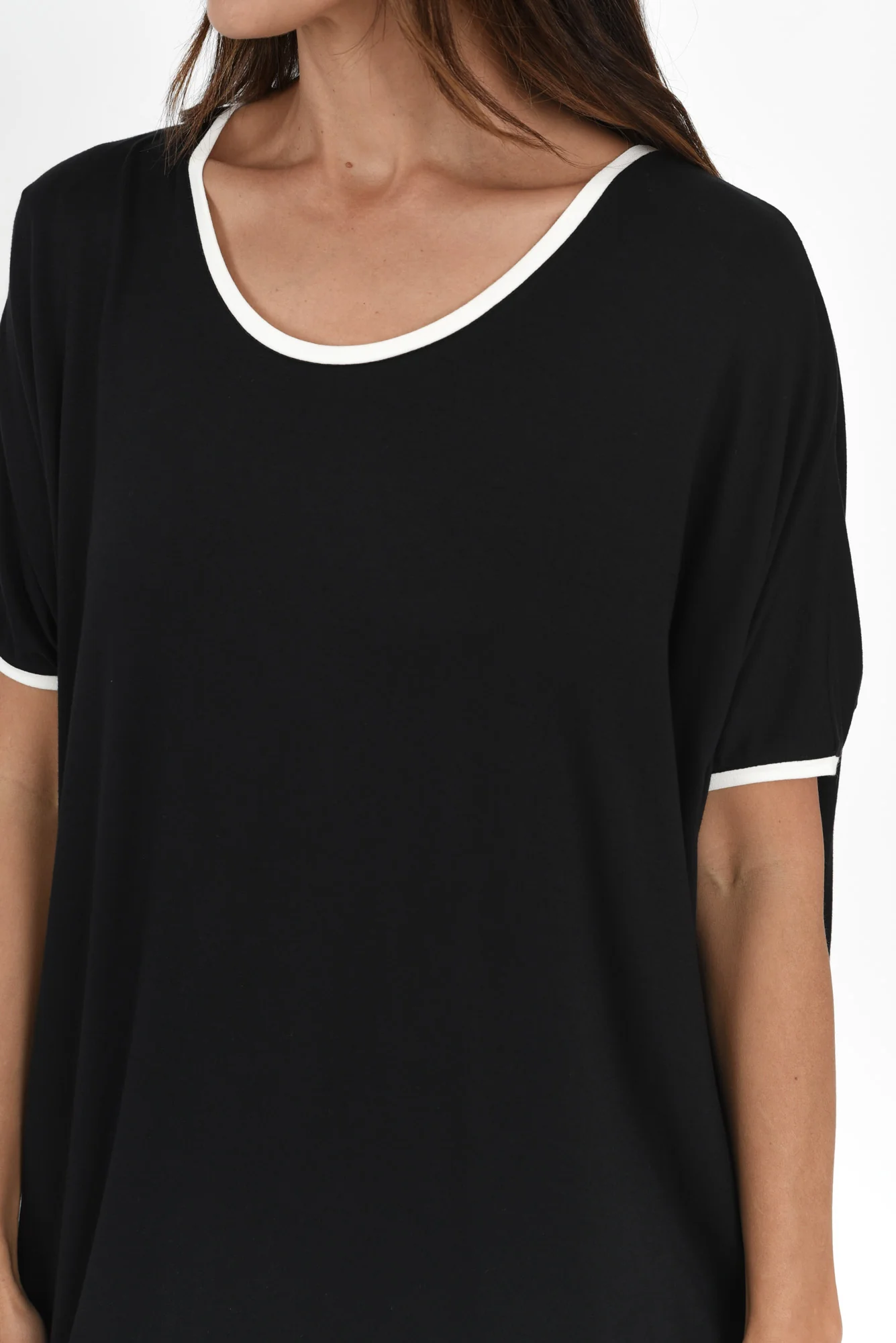 Black Contrast Maui Dress - Image 7