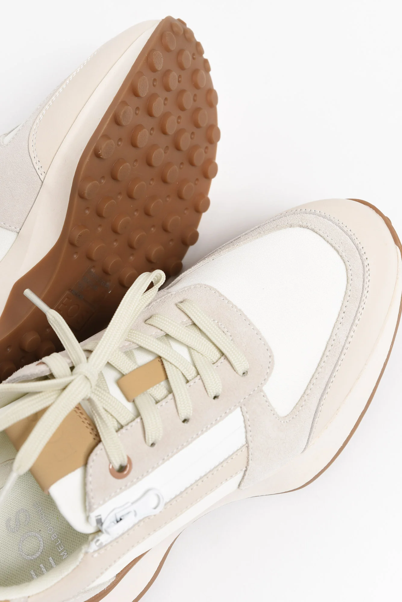 Blithe Cream Leather Sneaker - Image 4
