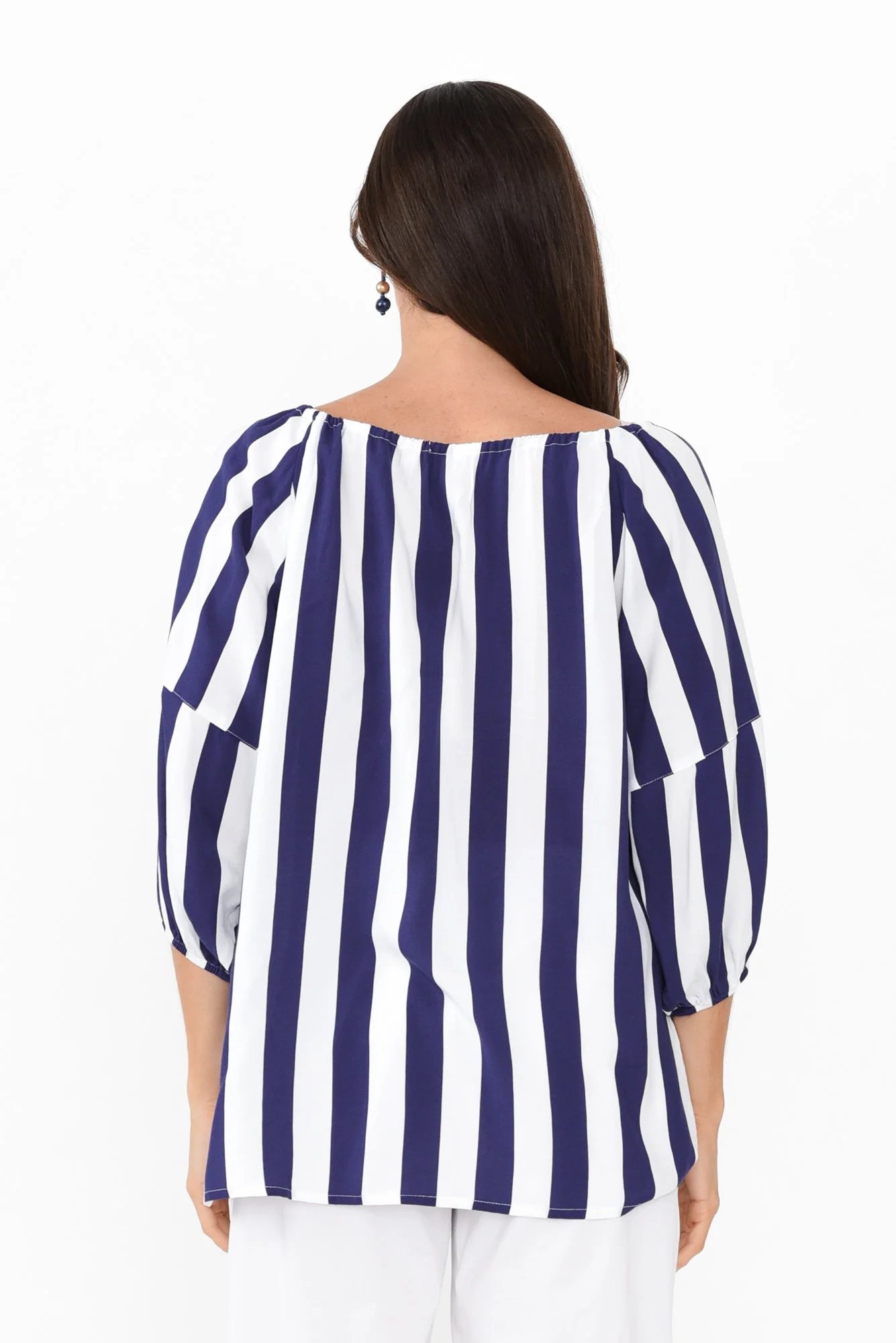 Camilla Blue Stripe Top - Image 4