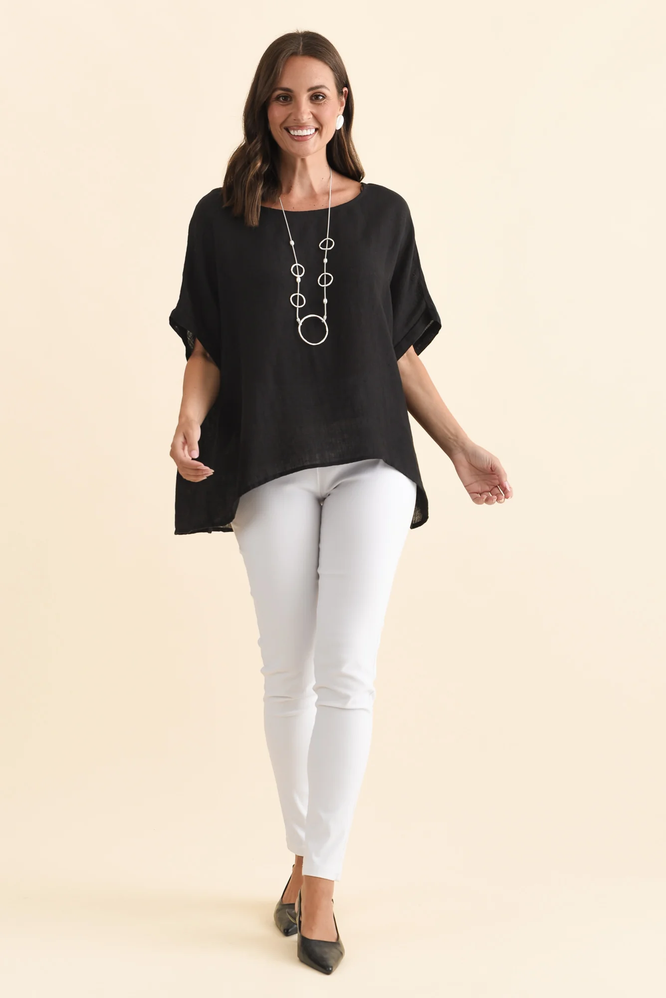 Chaya Black Linen Top - Image 7