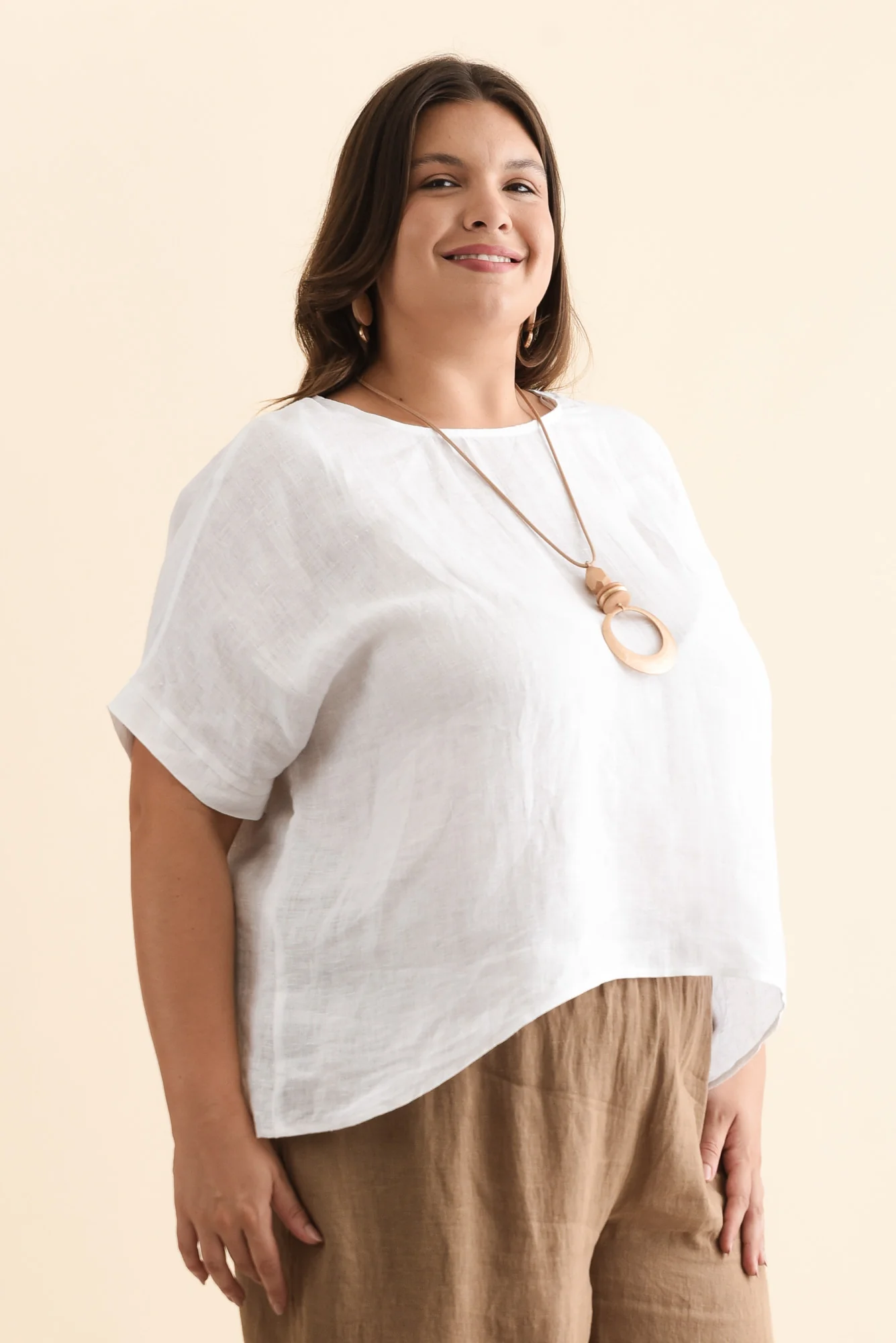 Chaya White Linen Top - Image 14