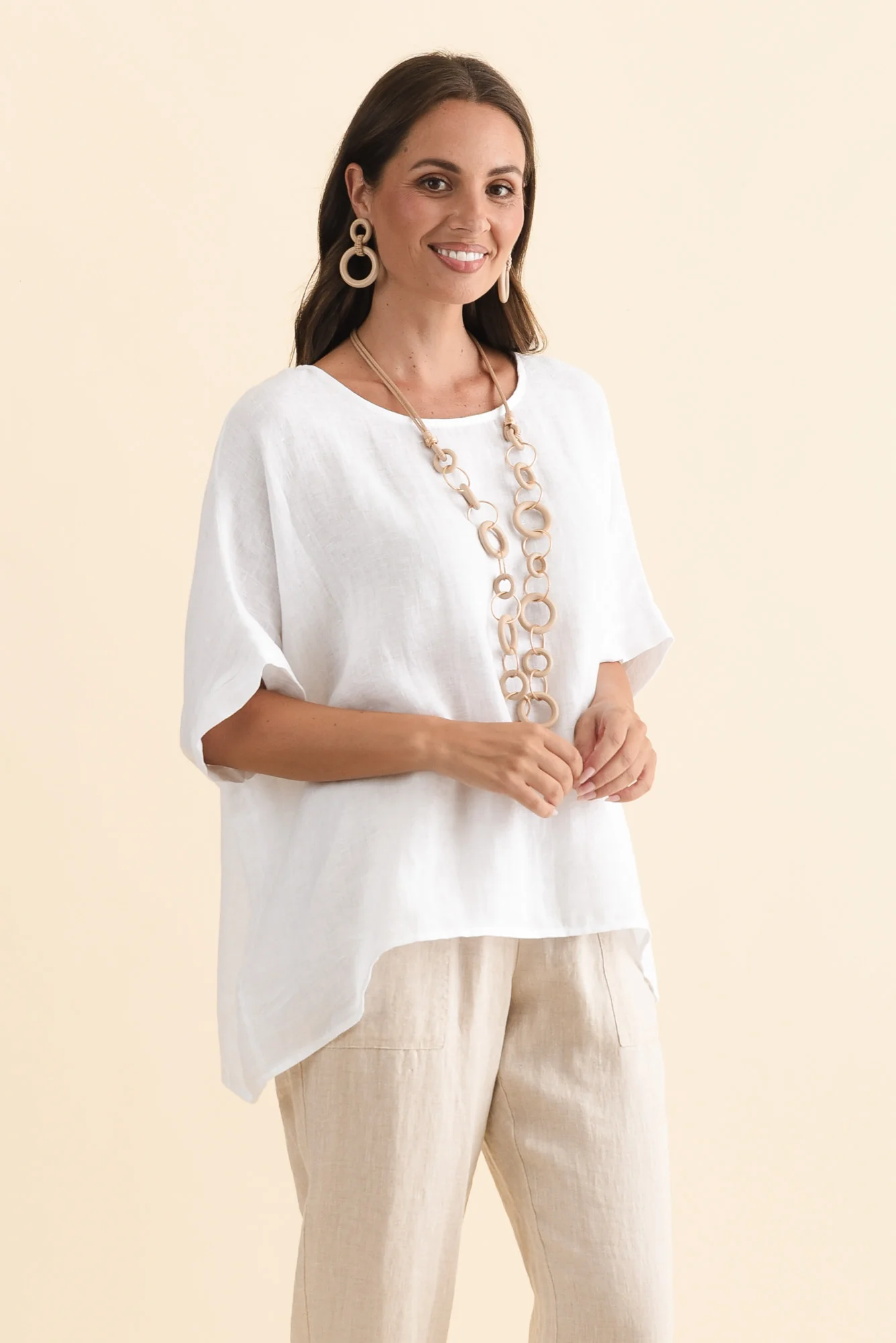Chaya White Linen Top - Image 4