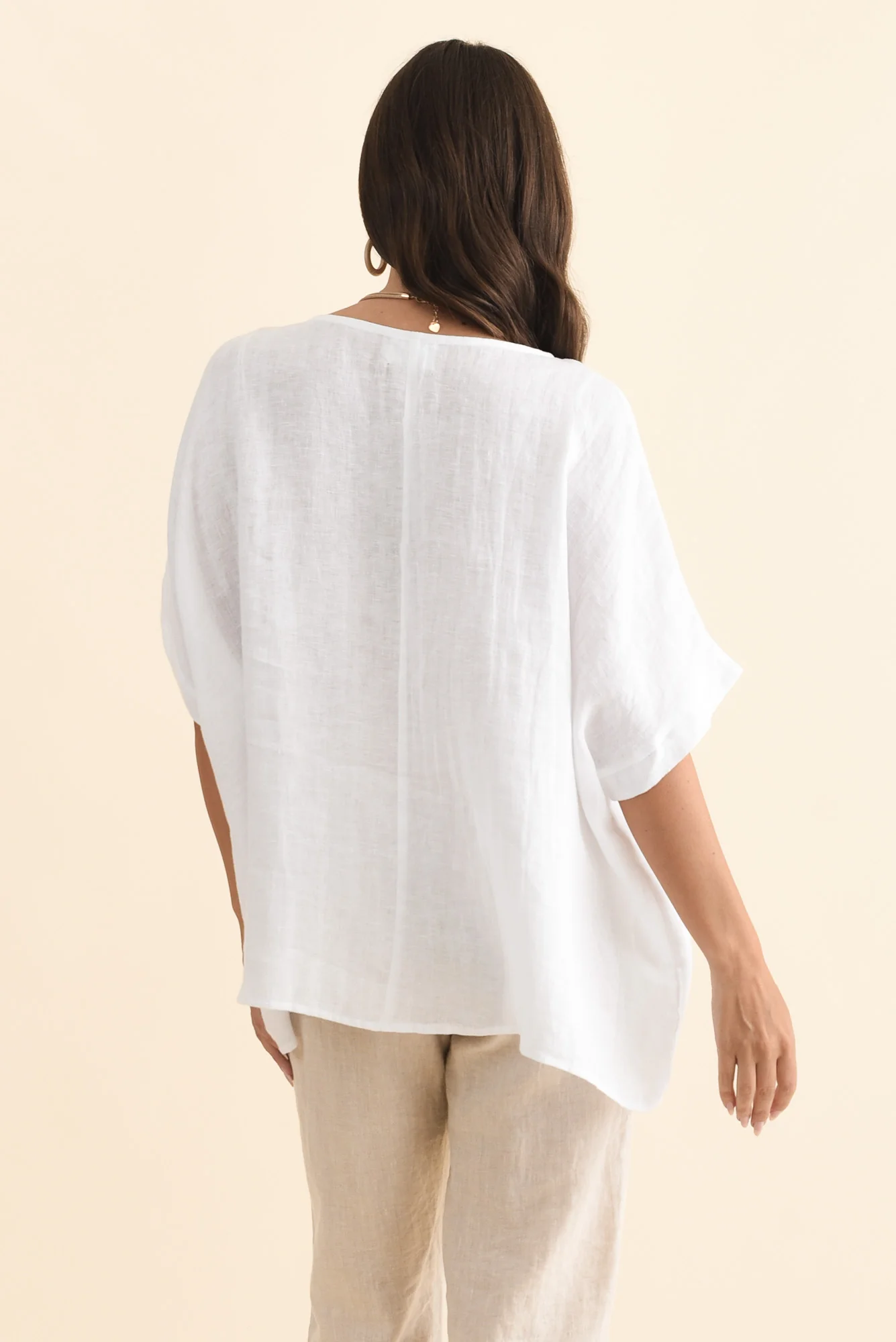 Chaya White Linen Top - Image 5