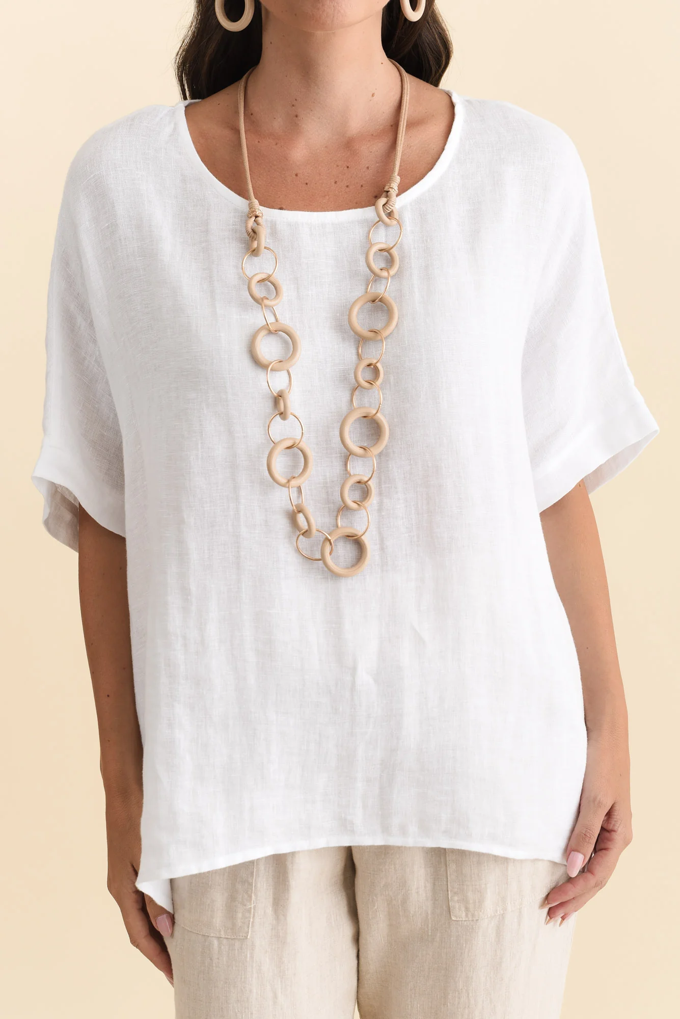 Chaya White Linen Top - Image 6