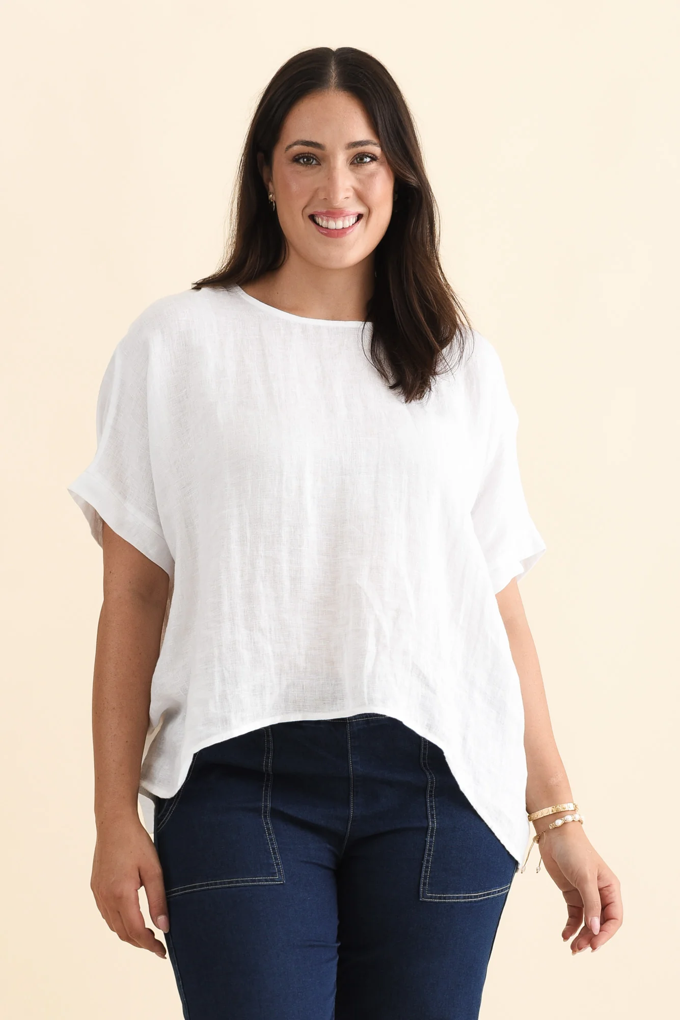 Chaya White Linen Top - Image 8