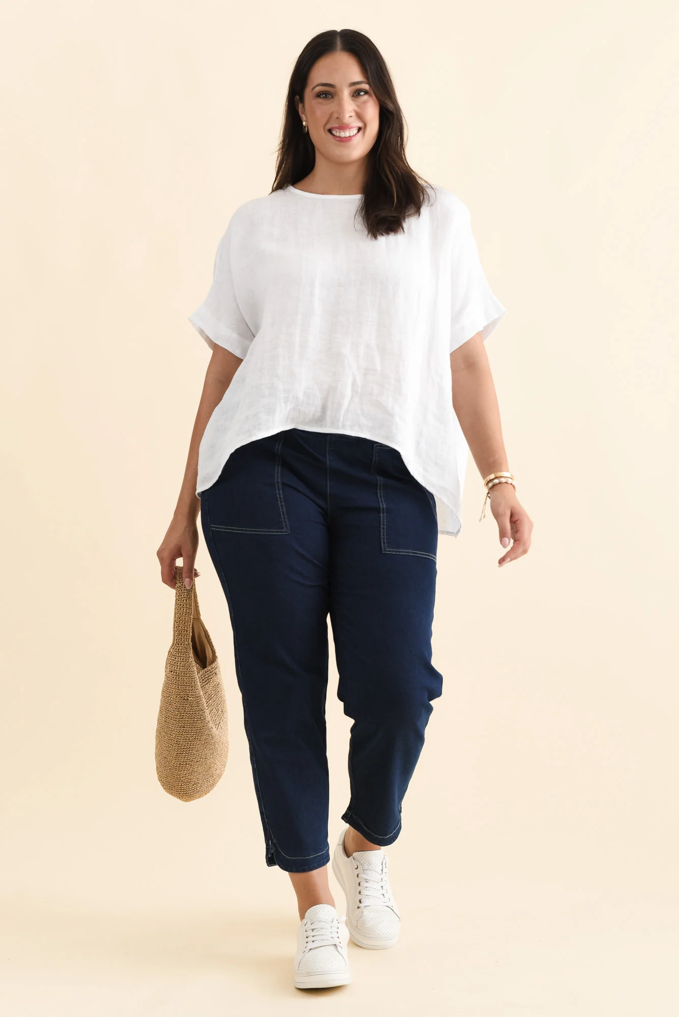 Chaya White Linen Top - Image 9