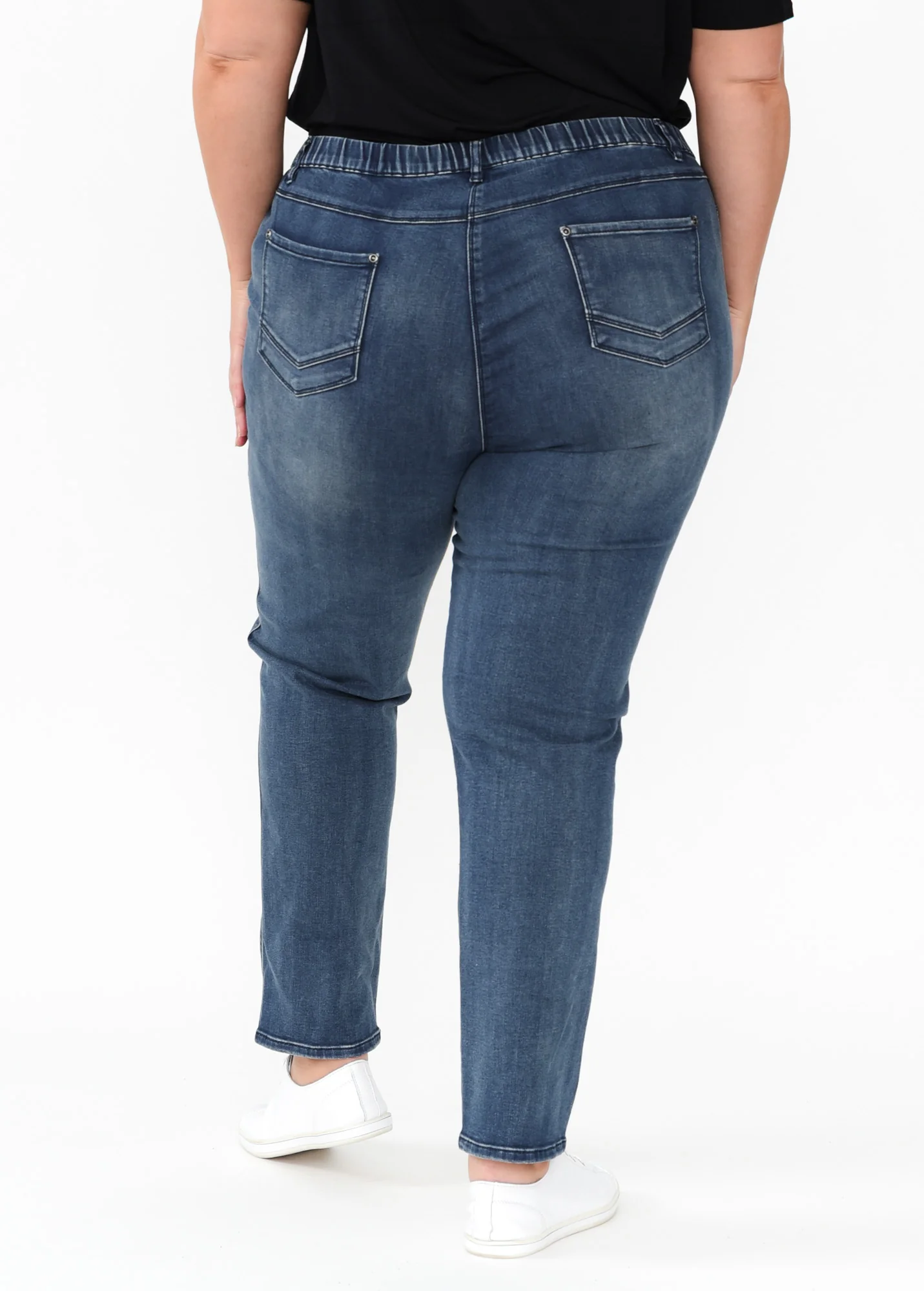 Courtney Dark Denim Stretch Jeans - Image 10