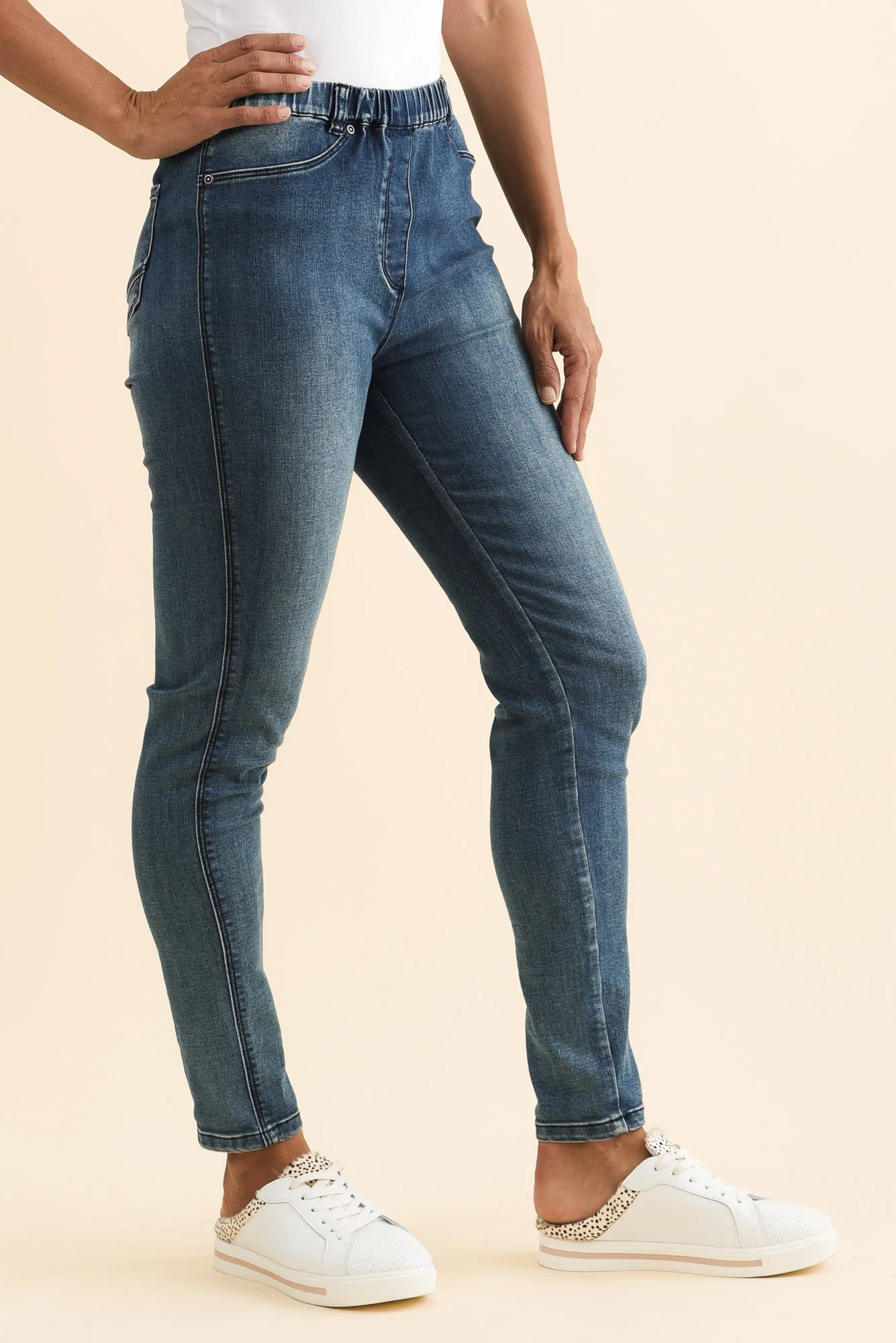 Courtney Dark Denim Stretch Jeans - Image 3