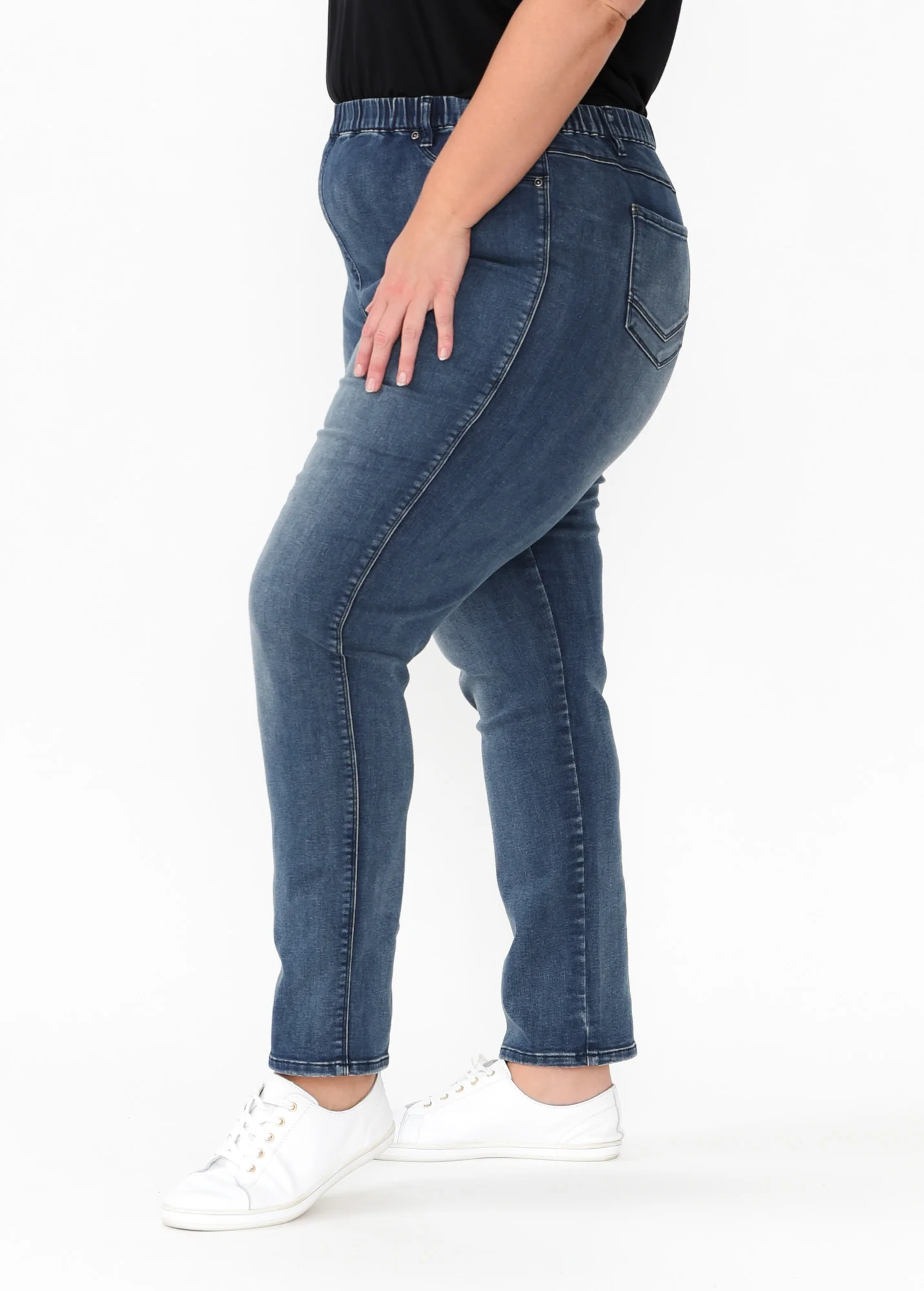 Courtney Dark Denim Stretch Jeans - Image 9