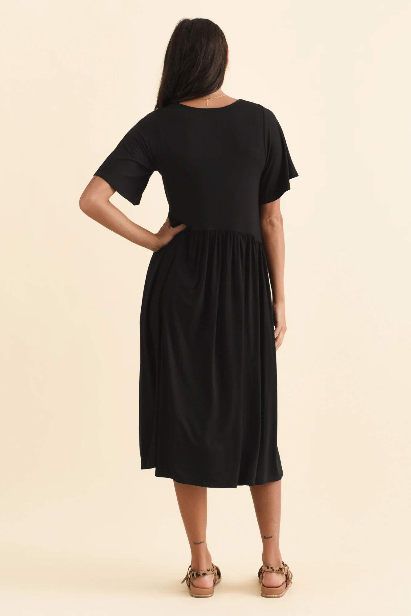 Dalton Black Crescent Dress - Image 5
