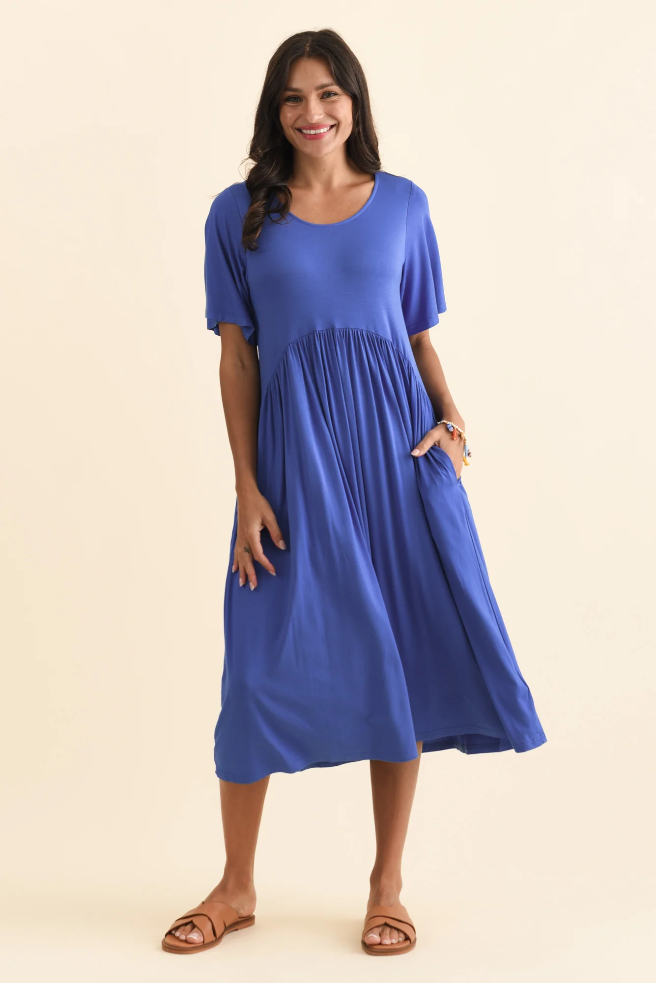 Dalton Cobalt Crescent Dress - Image 3