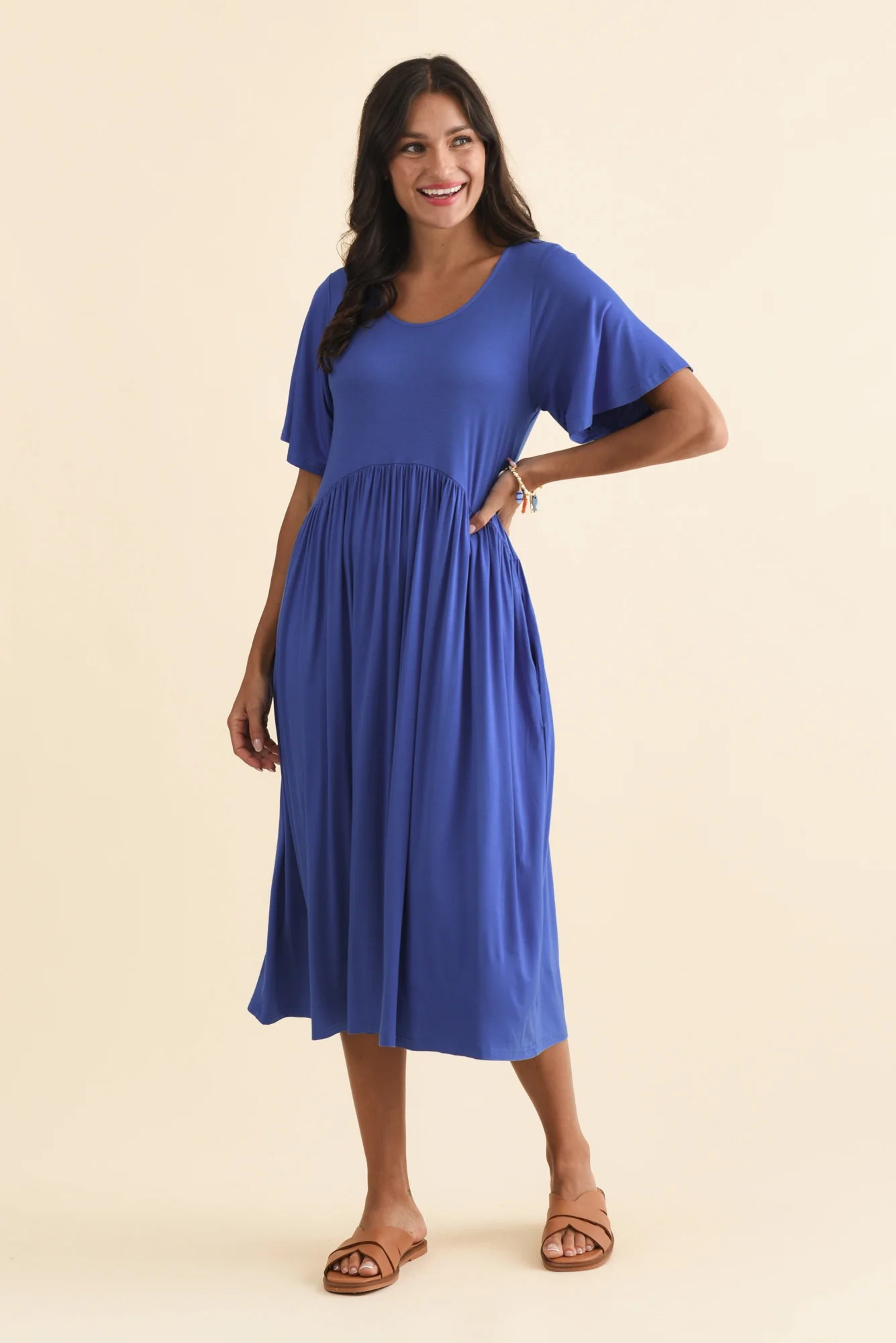 Dalton Cobalt Crescent Dress - Image 7