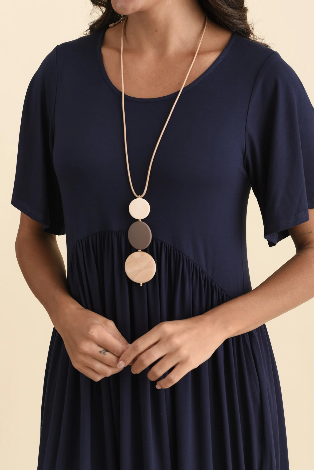 Dalton Navy Crescent Dress - Image 5