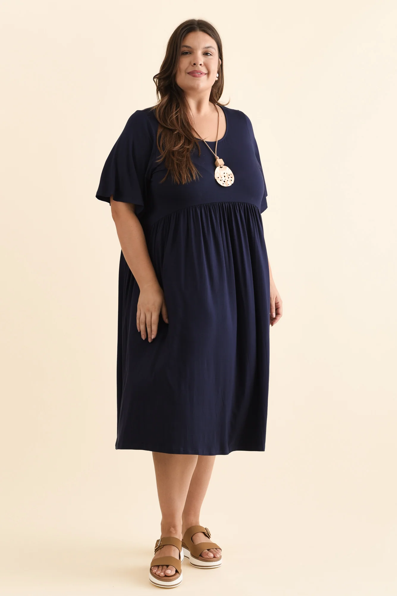 Dalton Navy Crescent Dress - Image 8