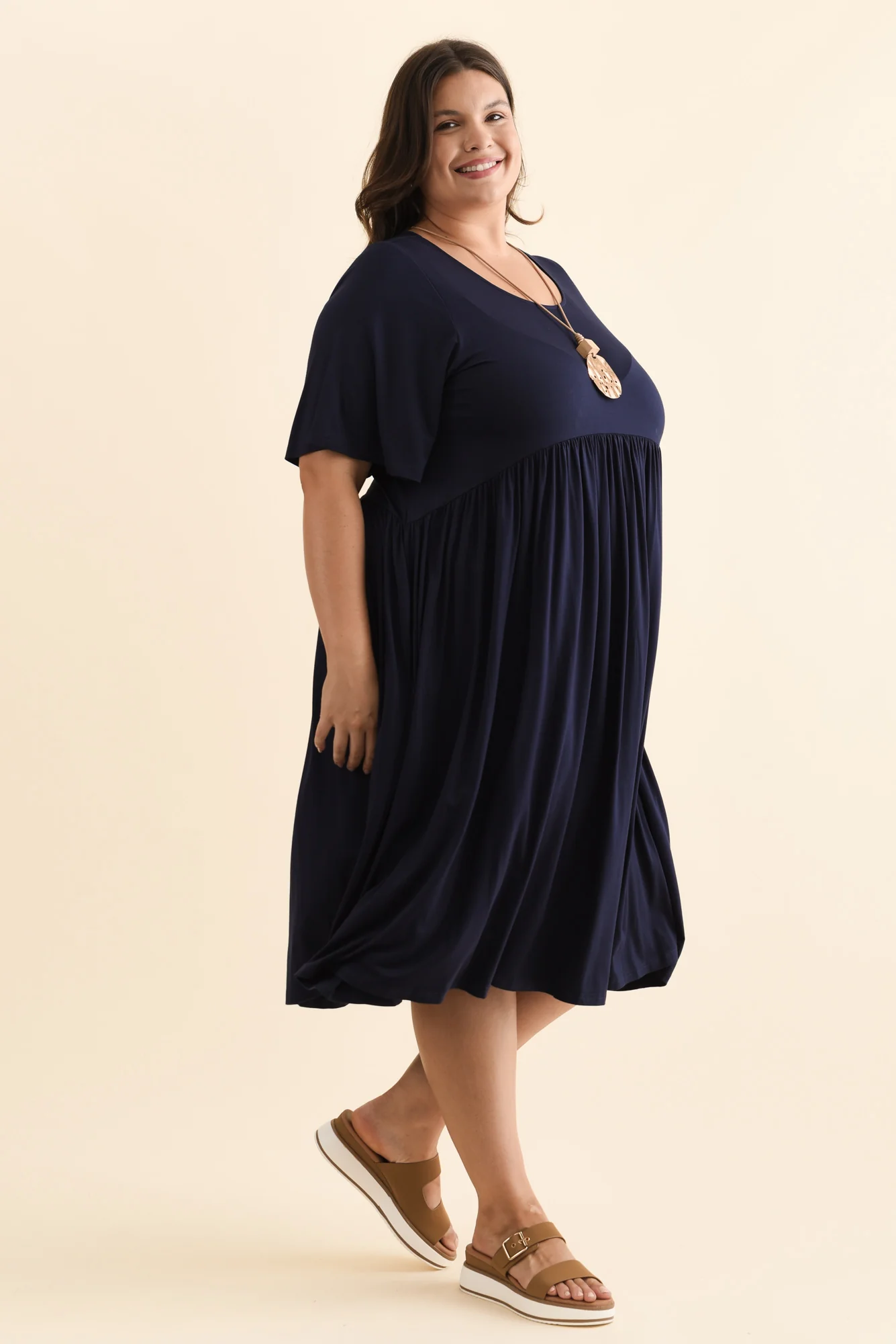 Dalton Navy Crescent Dress - Image 9