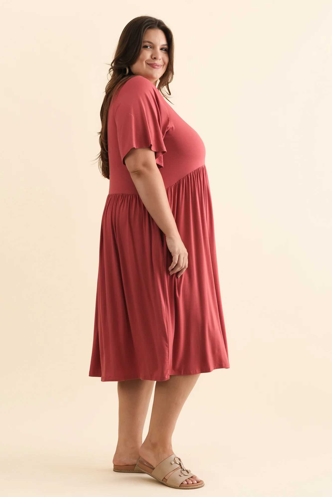 Dalton Rust Crescent Dress - Image 10