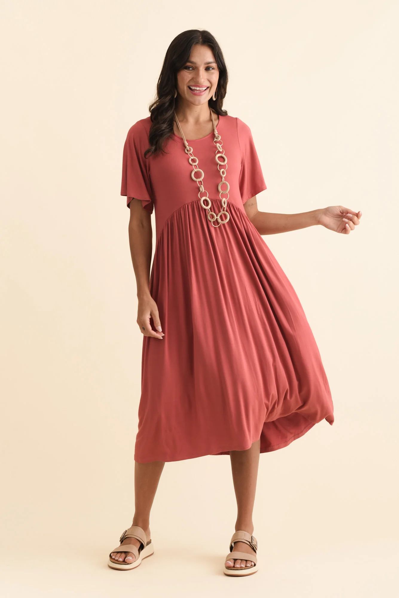 Dalton Rust Crescent Dress - Image 3