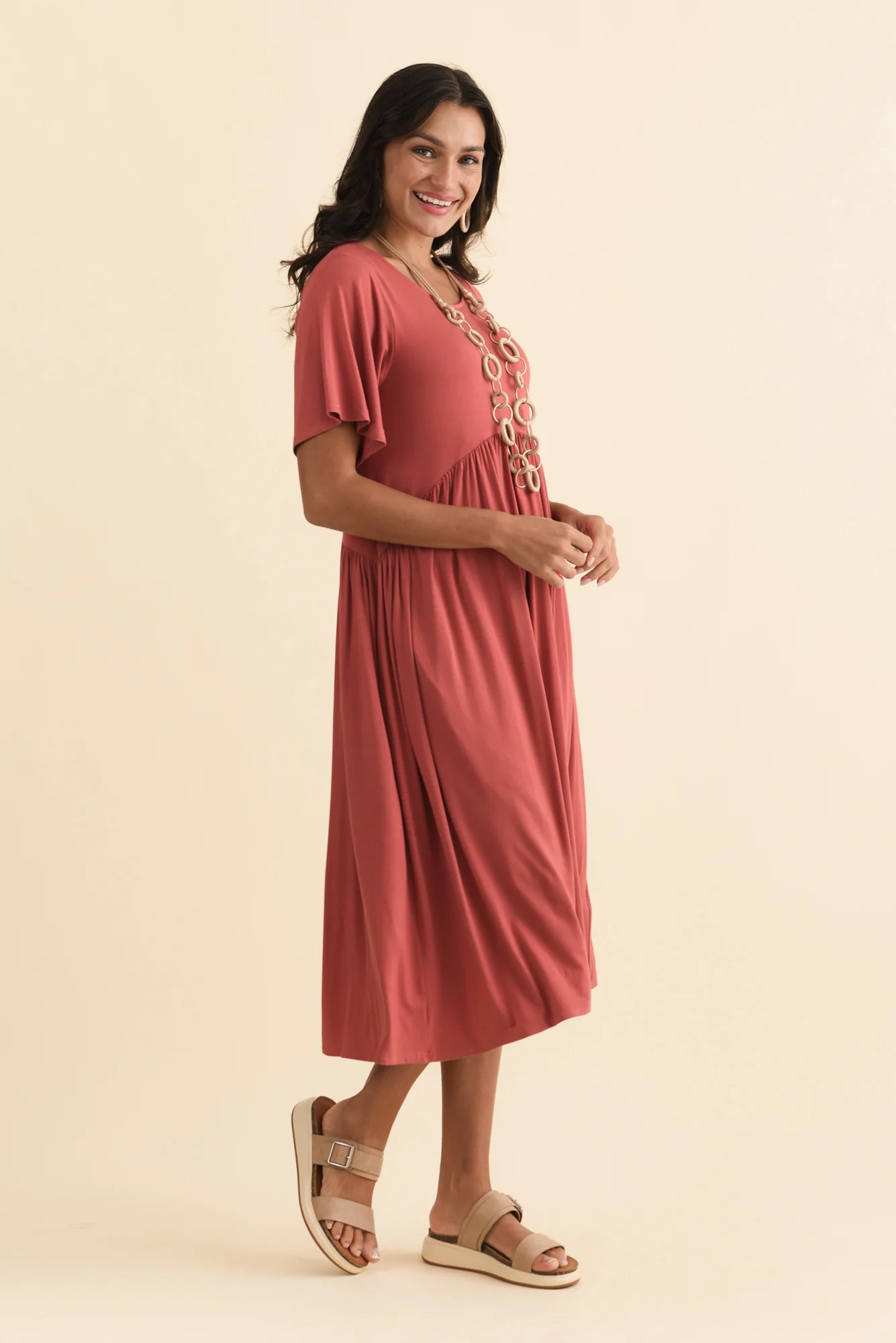 Dalton Rust Crescent Dress - Image 4