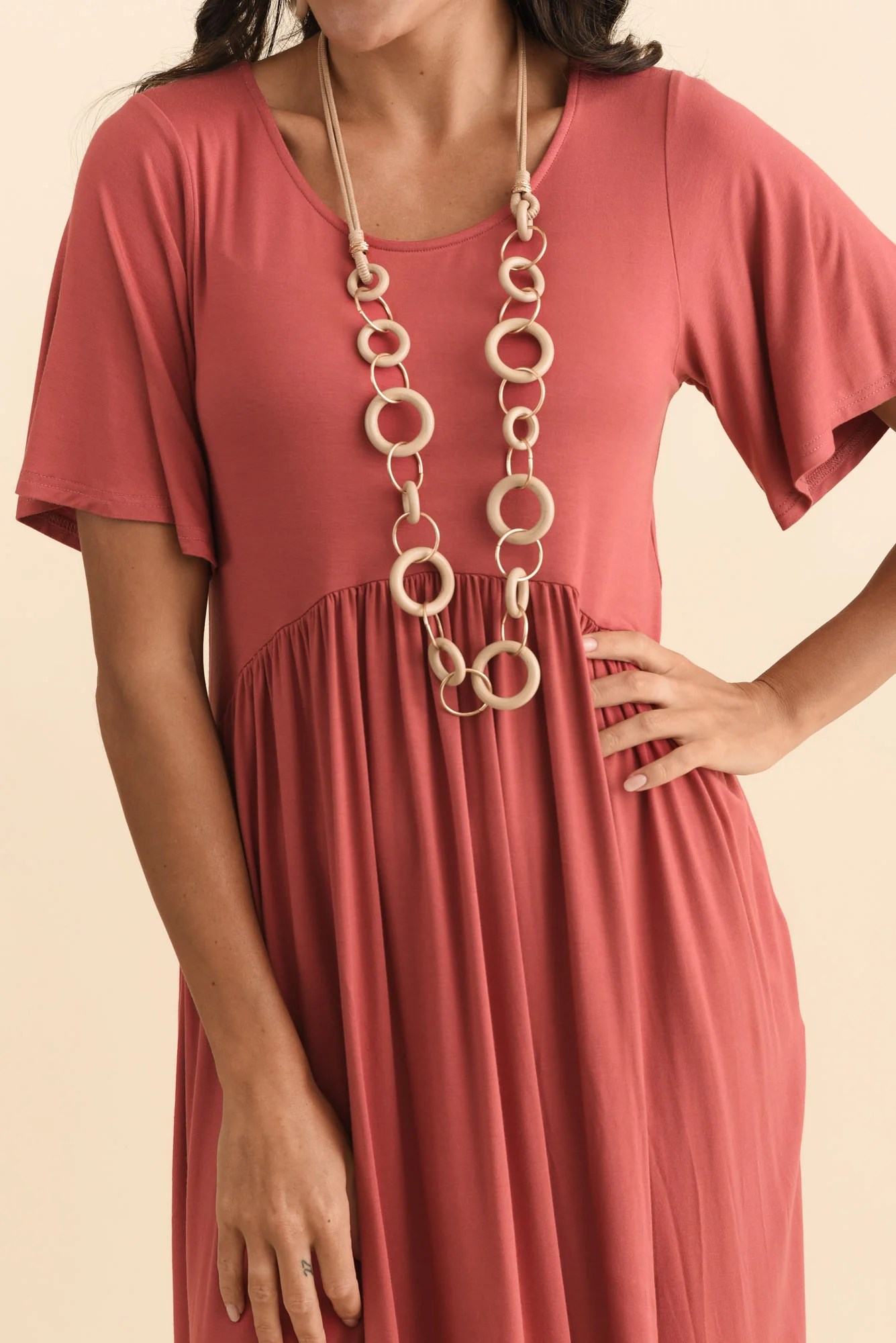 Dalton Rust Crescent Dress - Image 6