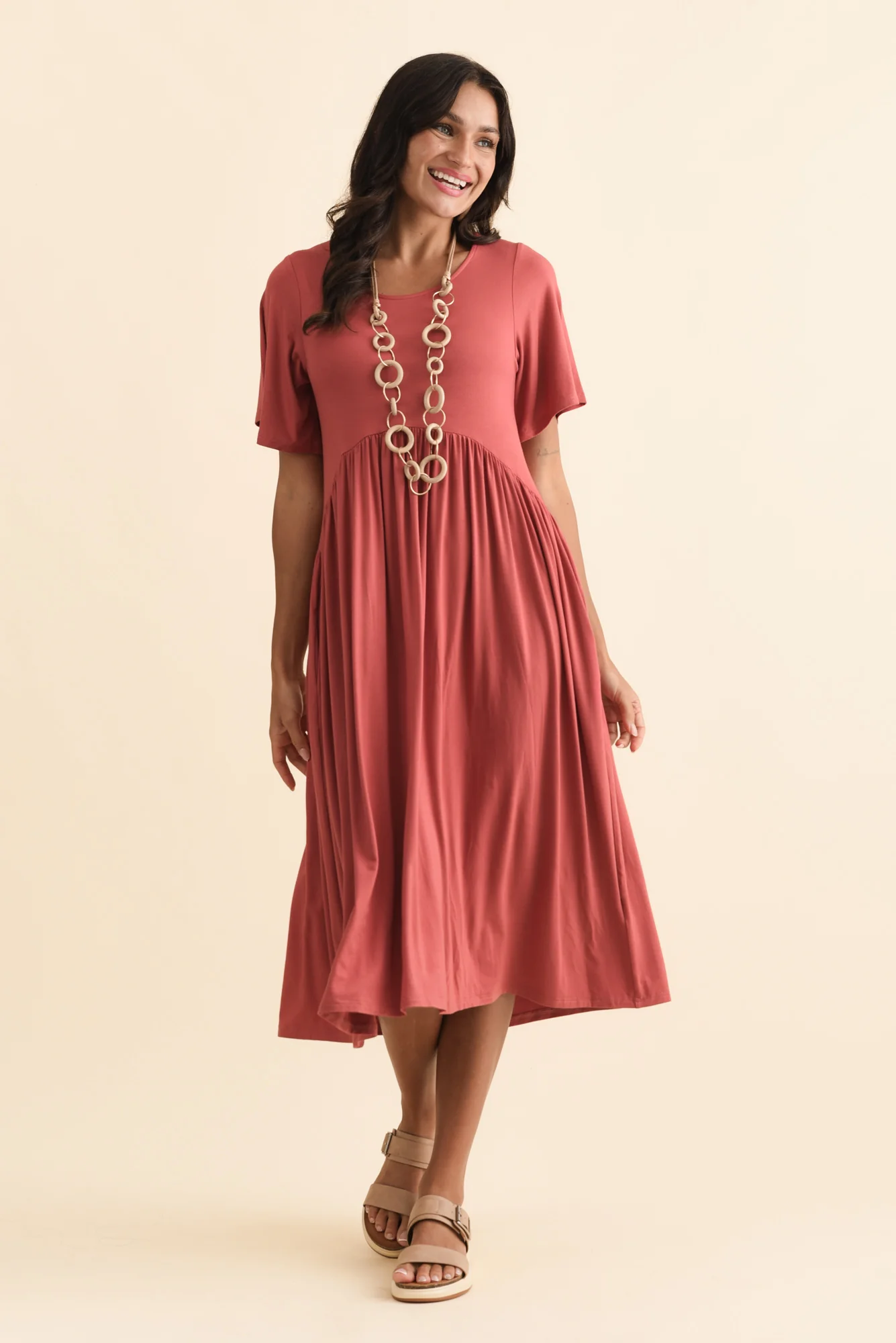 Dalton Rust Crescent Dress - Image 7