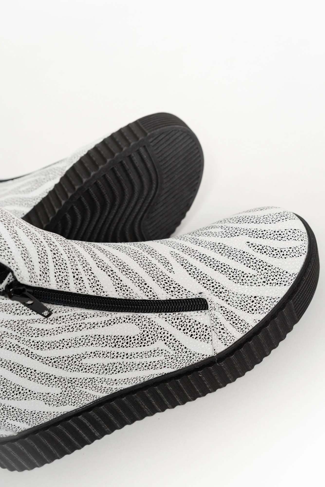 Davith White Zebra Ankle Boot - Image 5