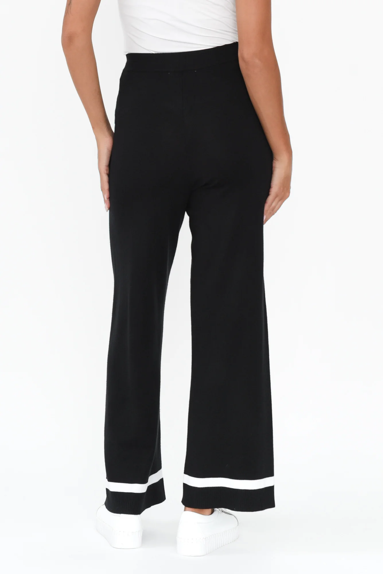 Delphine Black Knit Pants - Image 5