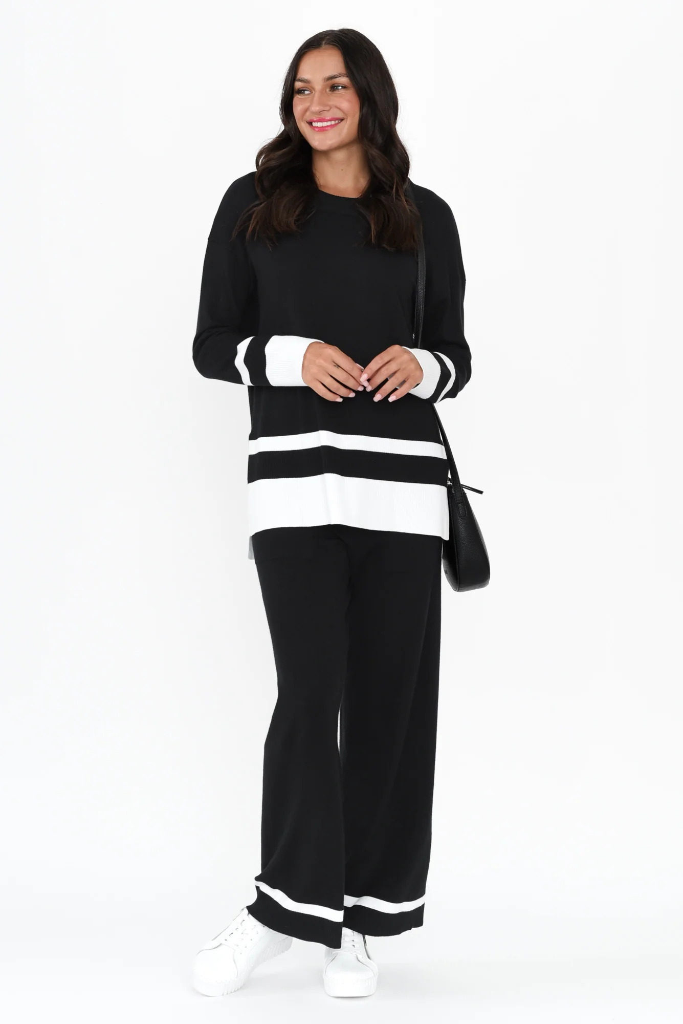 Delphine Black Knit Pants - Image 7