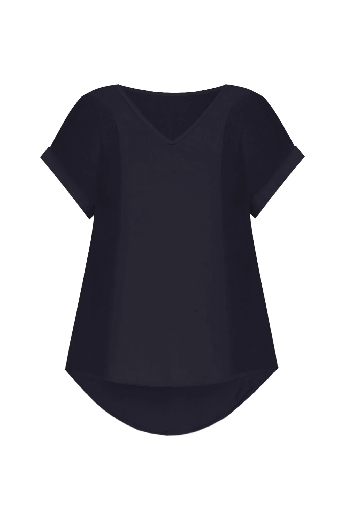 Dorian Navy Linen Cotton Top - Image 3