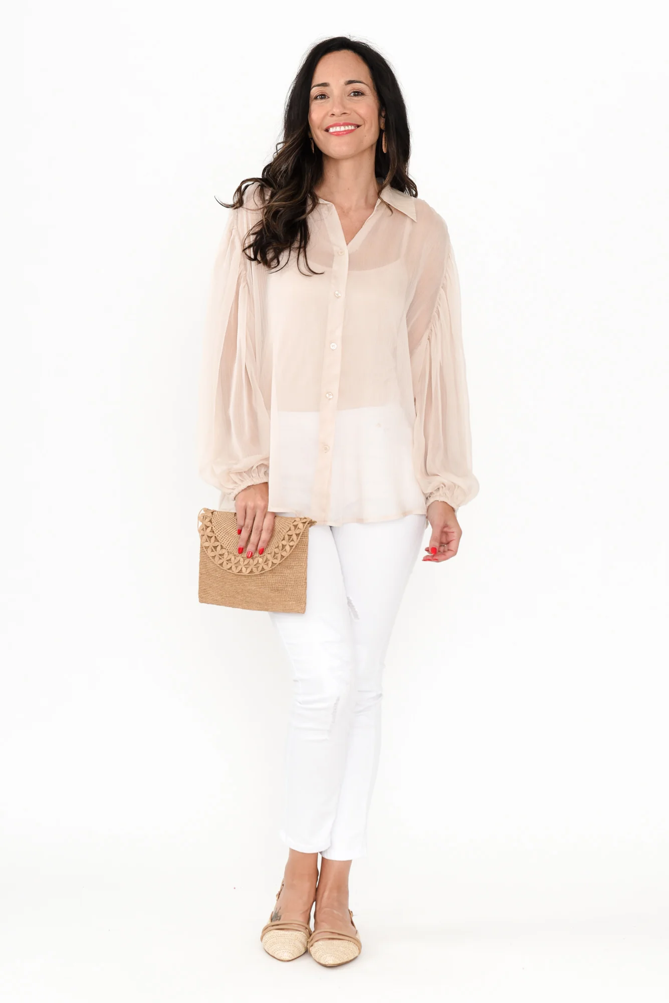 Eden Cream Collared Shirt - Image 3