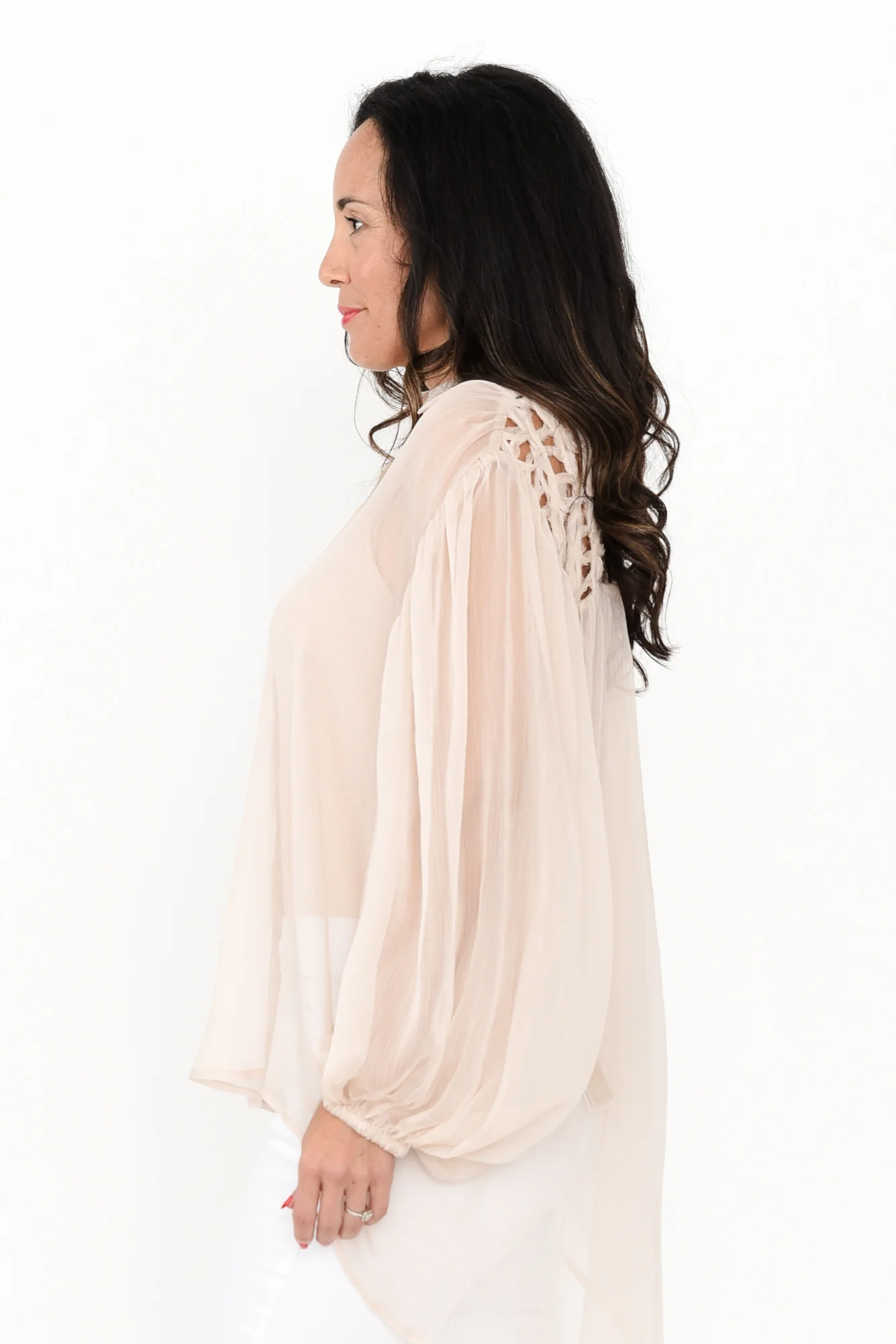 Eden Cream Collared Shirt - Image 4