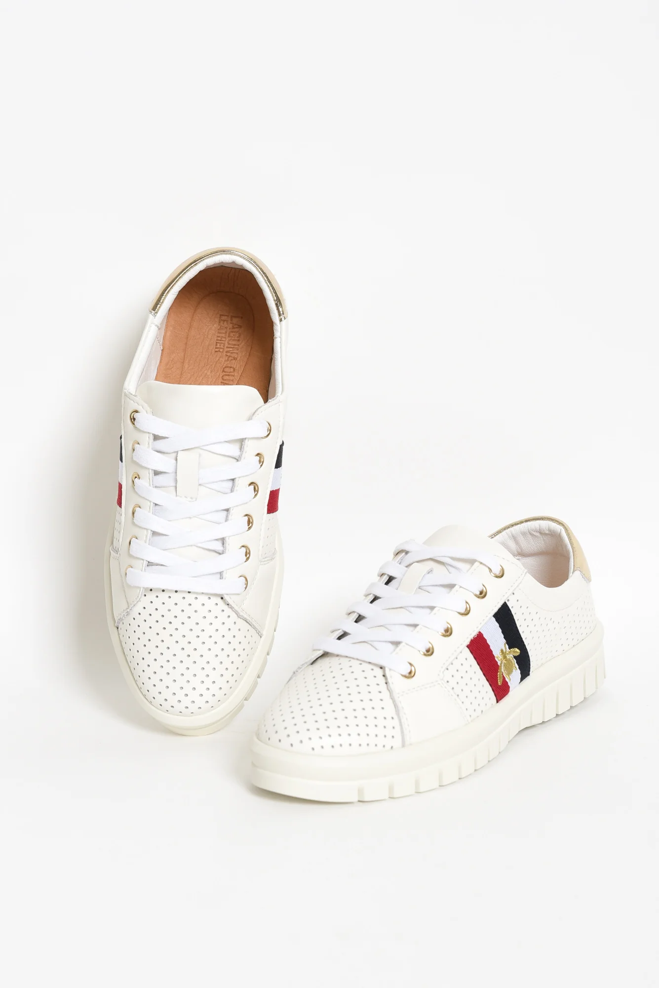 Elope White Bee Leather Sneaker - Image 3